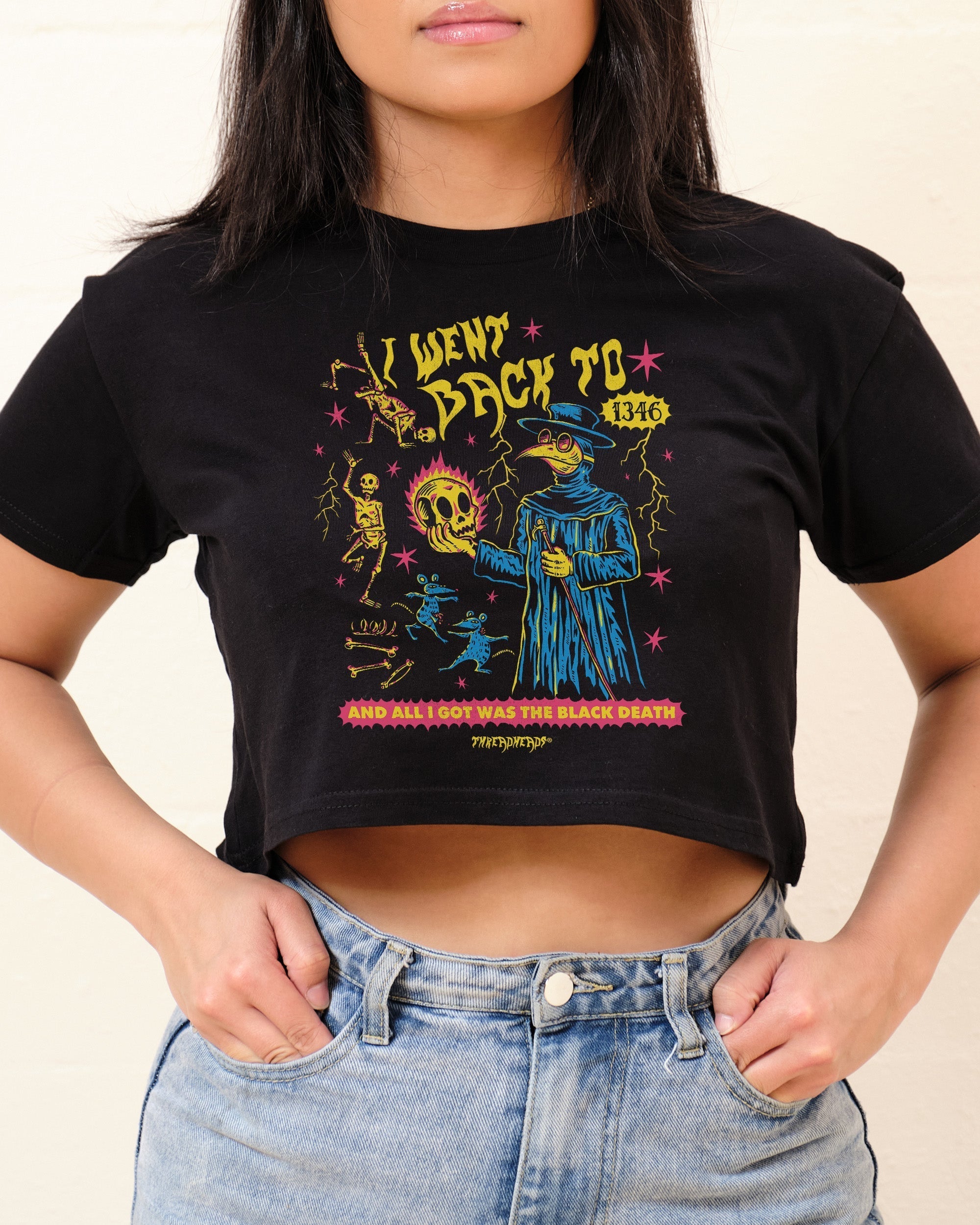 Black Death Crop Tee