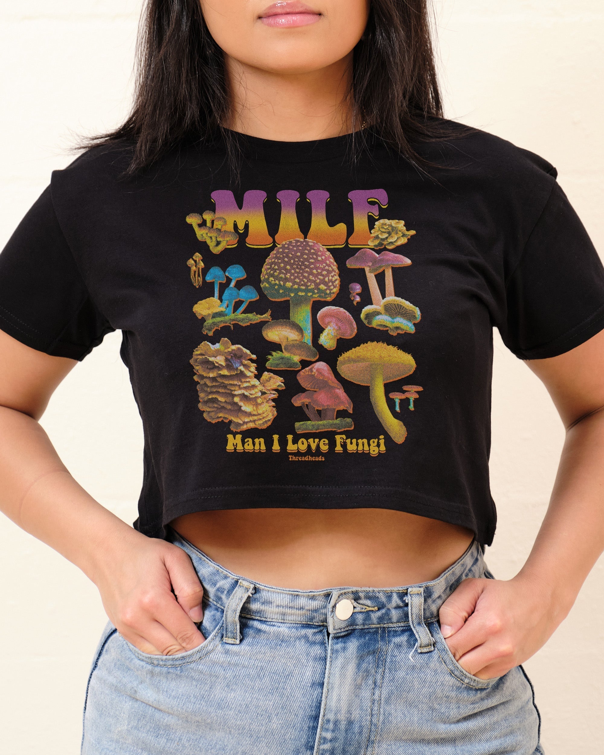 MILF Fungi Crop Tee