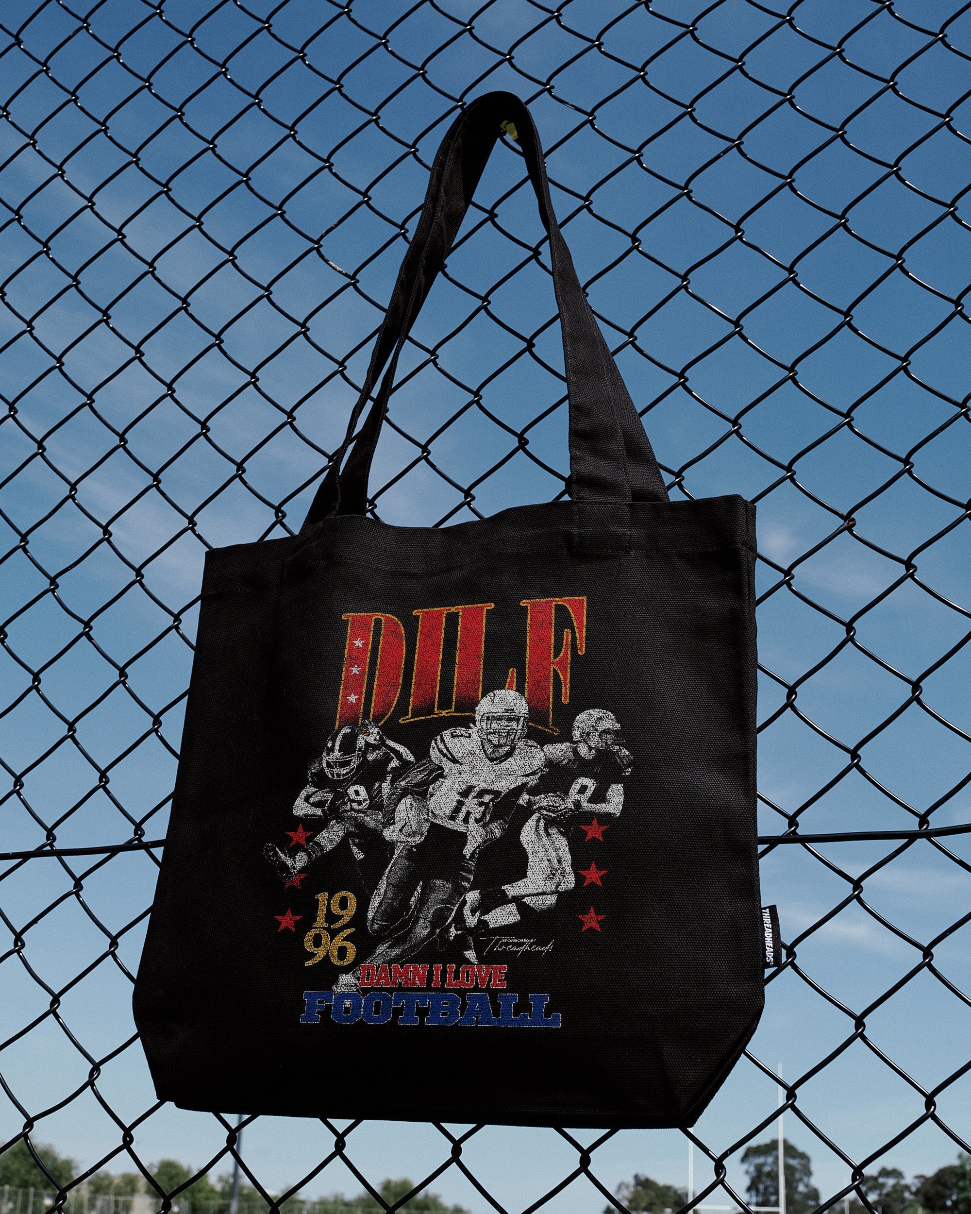 Damn I Love Football Tote Bag