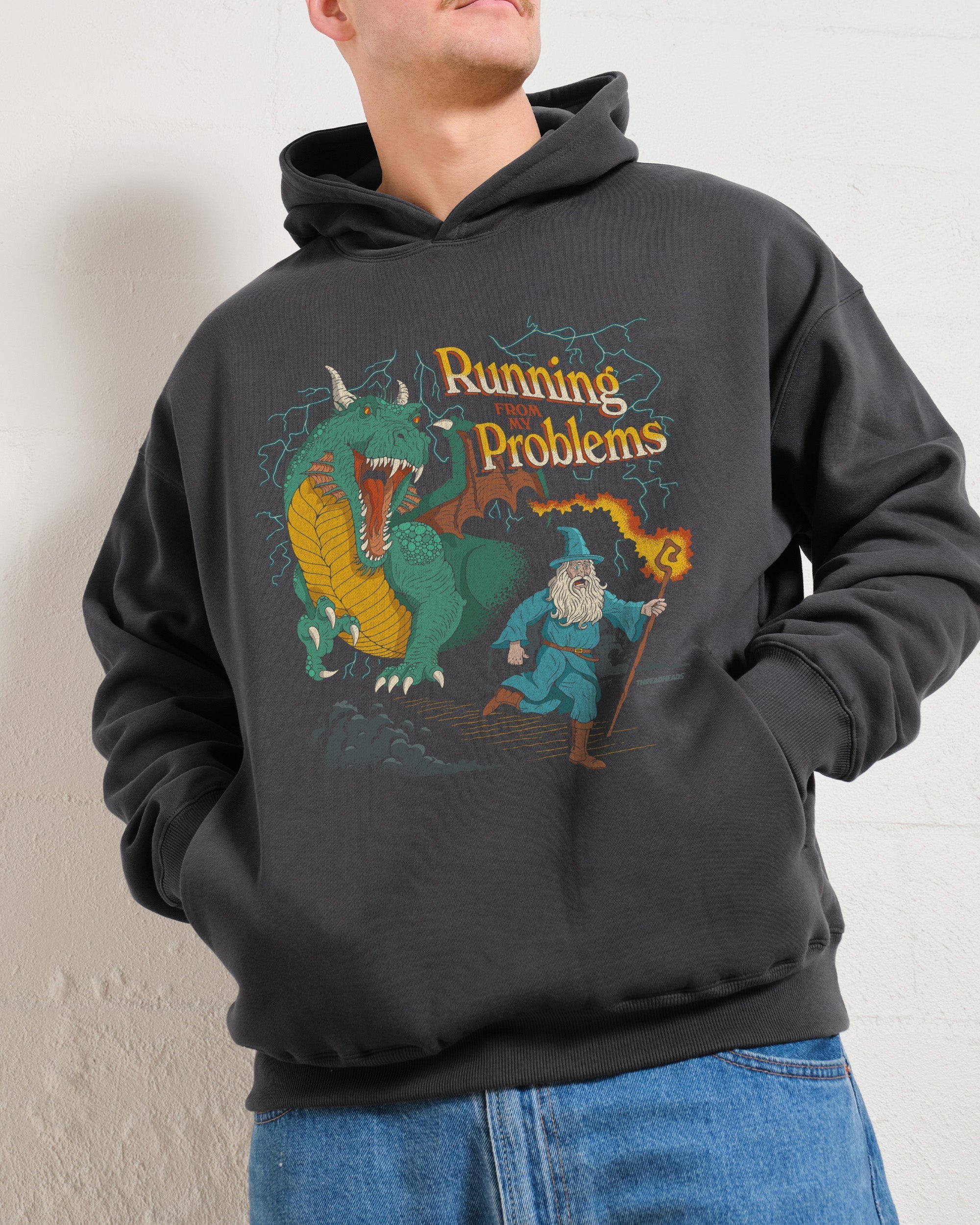 Running From My Problems Dragon Hoodie