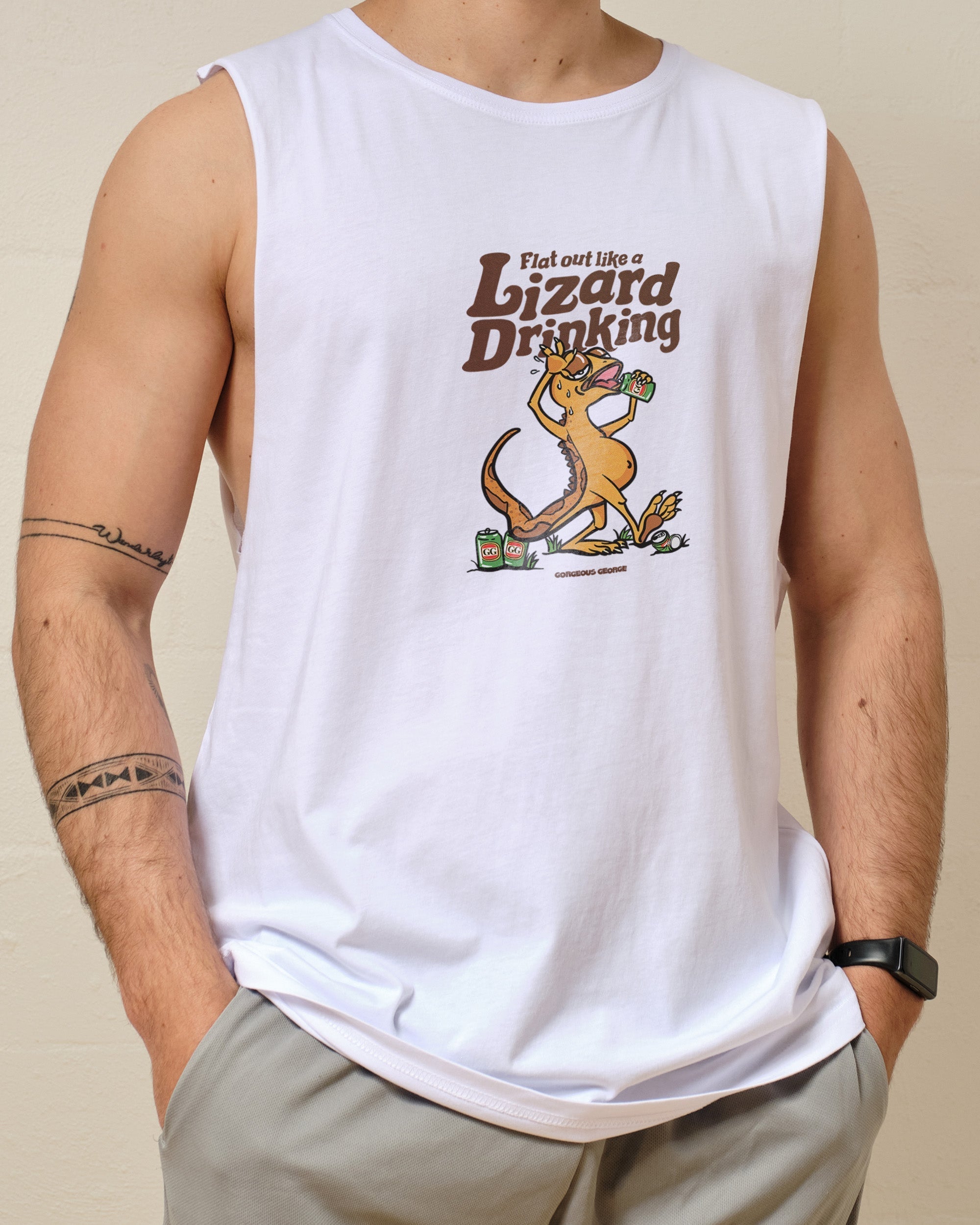 Flat Out Like a Lizard Drinking Tank