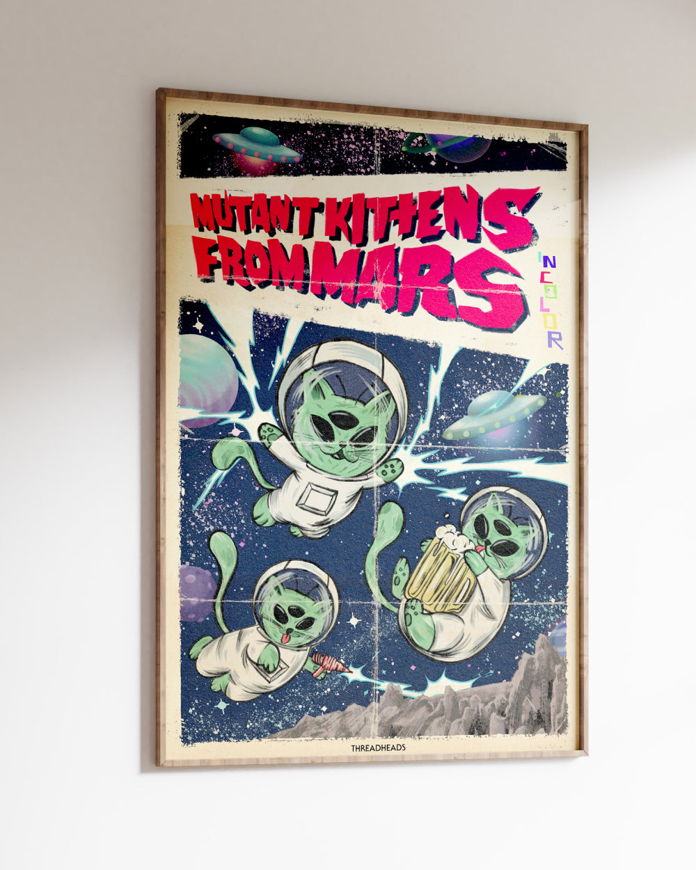 Mutant Kittens from Mars Art Print