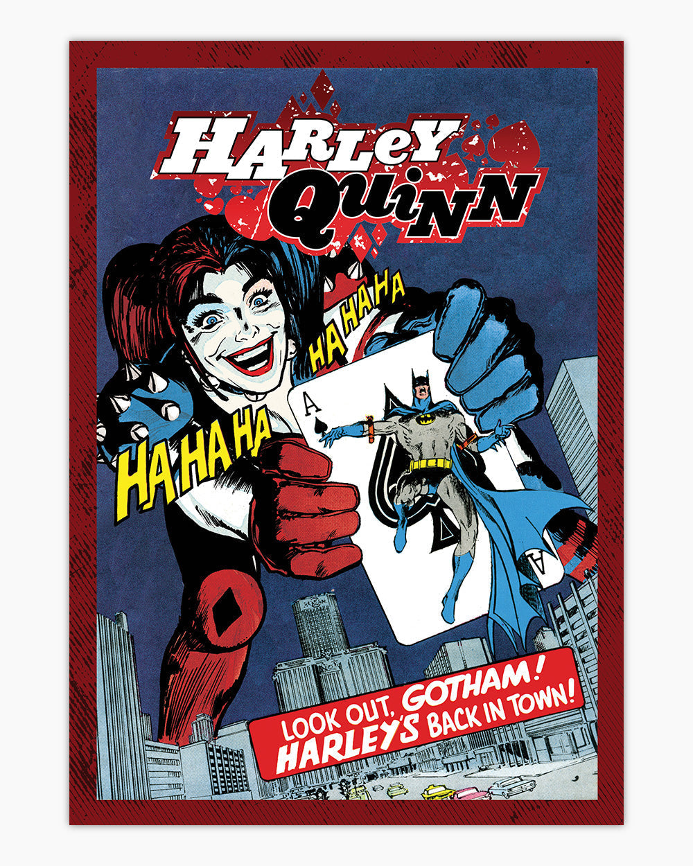 Harley Quinn's Back In Town Art Print
