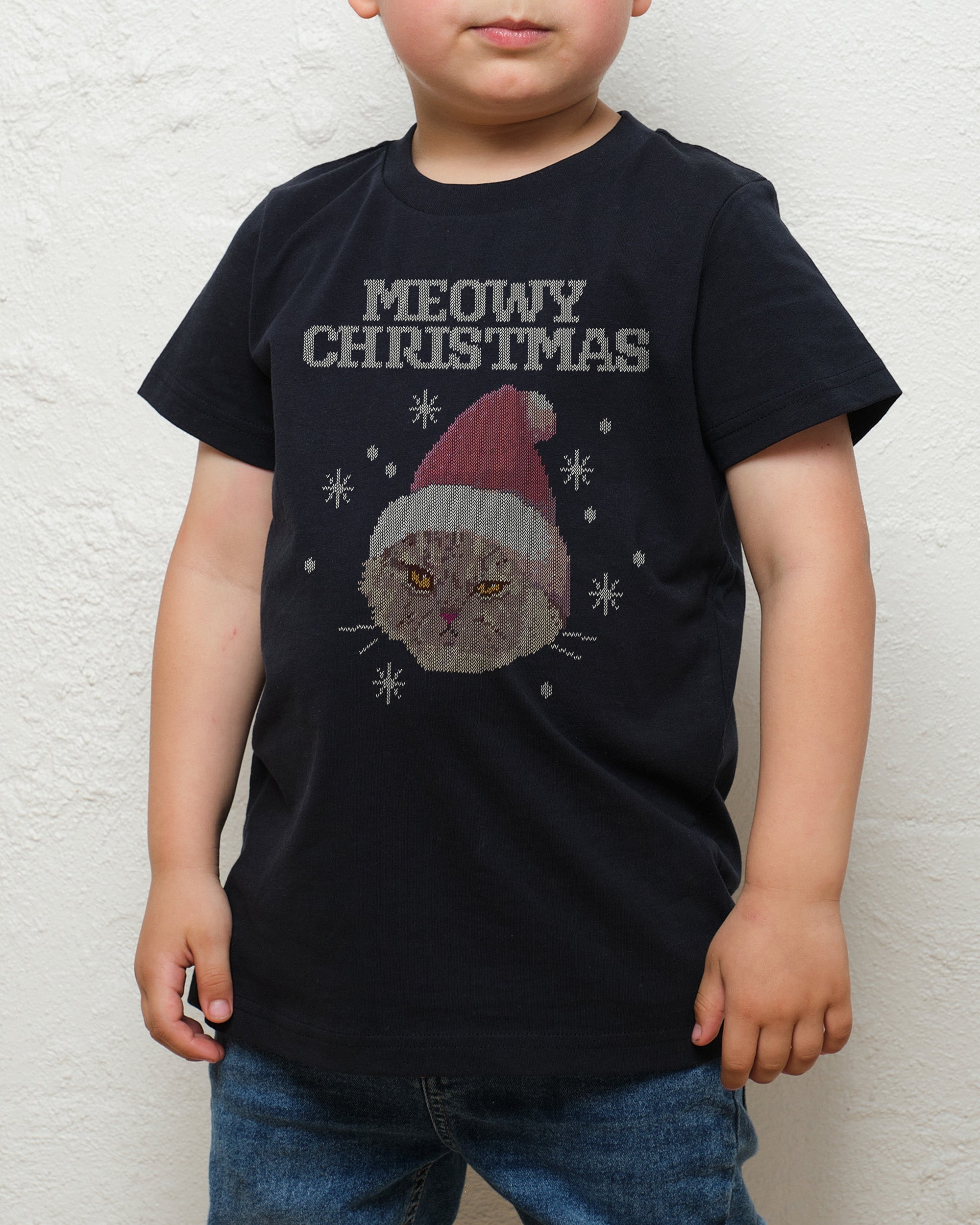 Meowy Christmas Kids T-Shirt