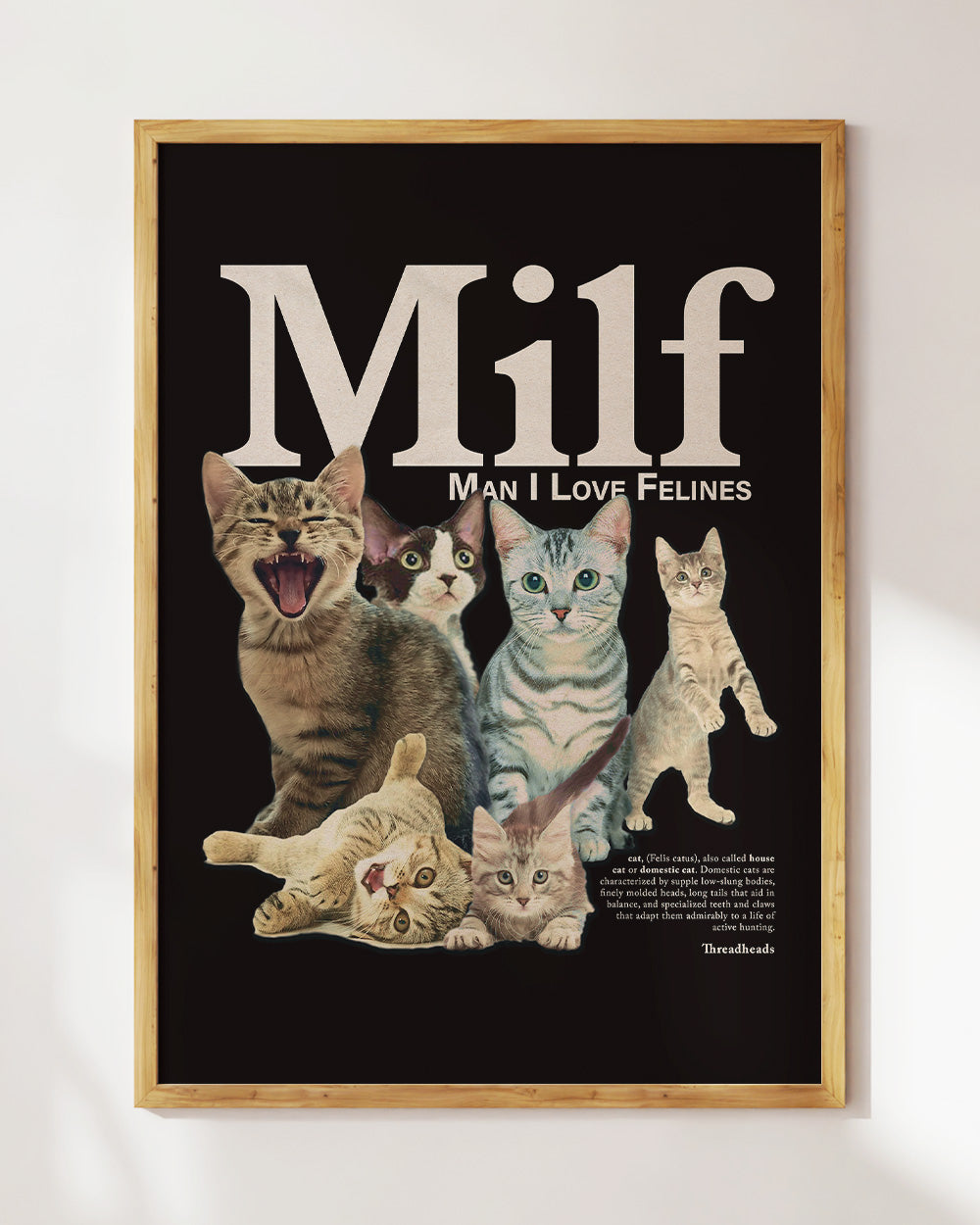 Man I Love Felines Art Print