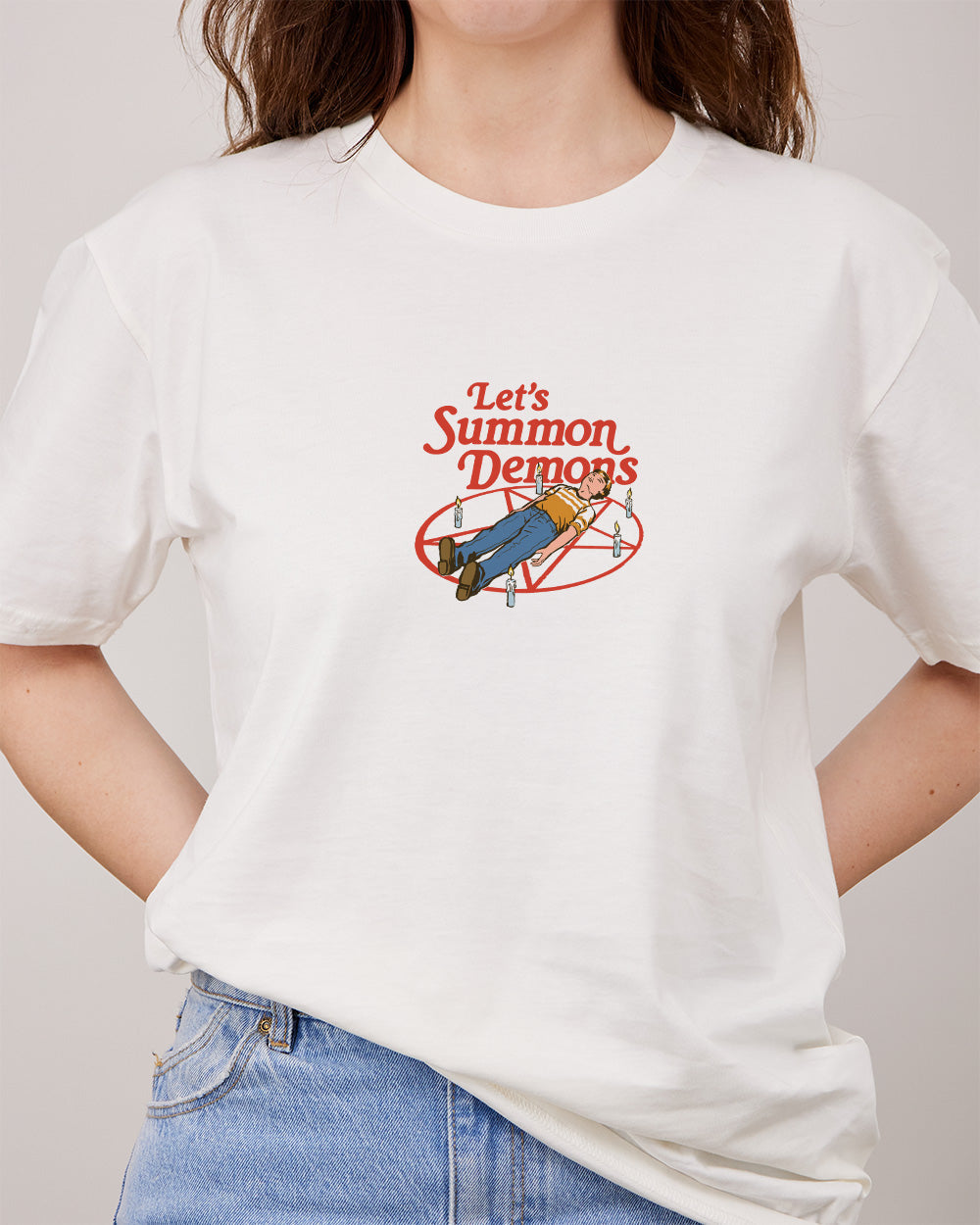 Let's Summon Demons Front and Back T-Shirt