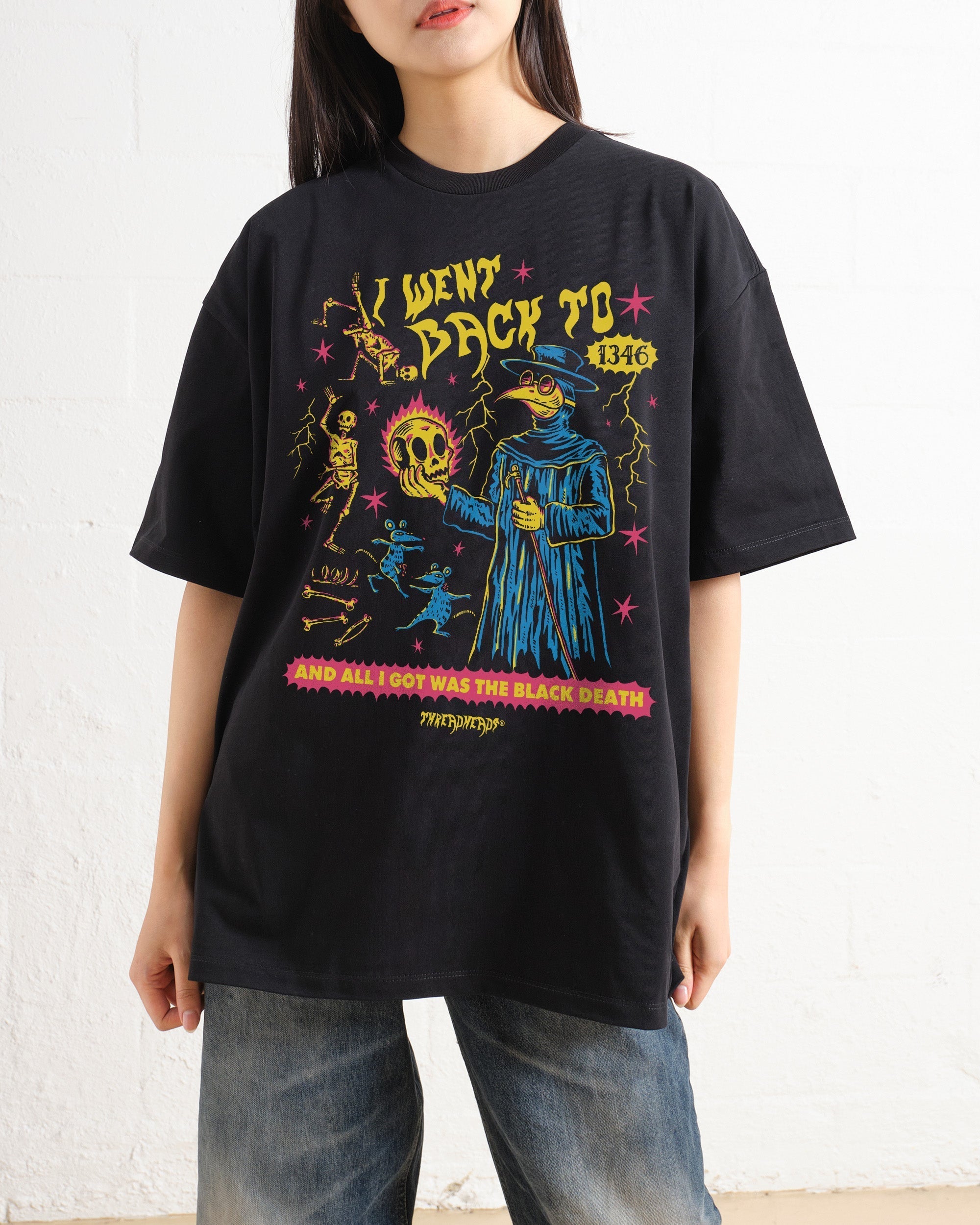 Black Death Oversized Tee