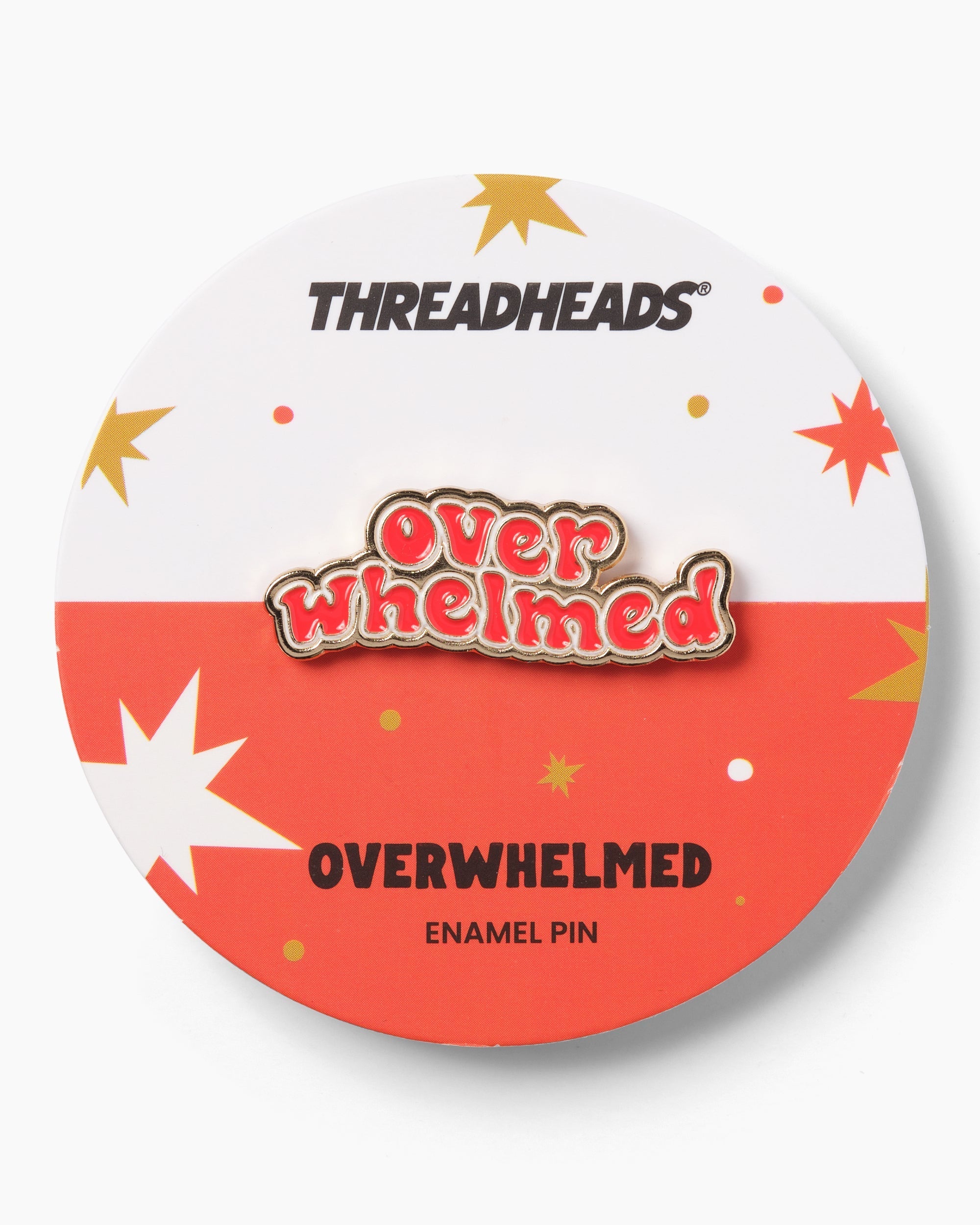 Overwhelmed Enamel Pin