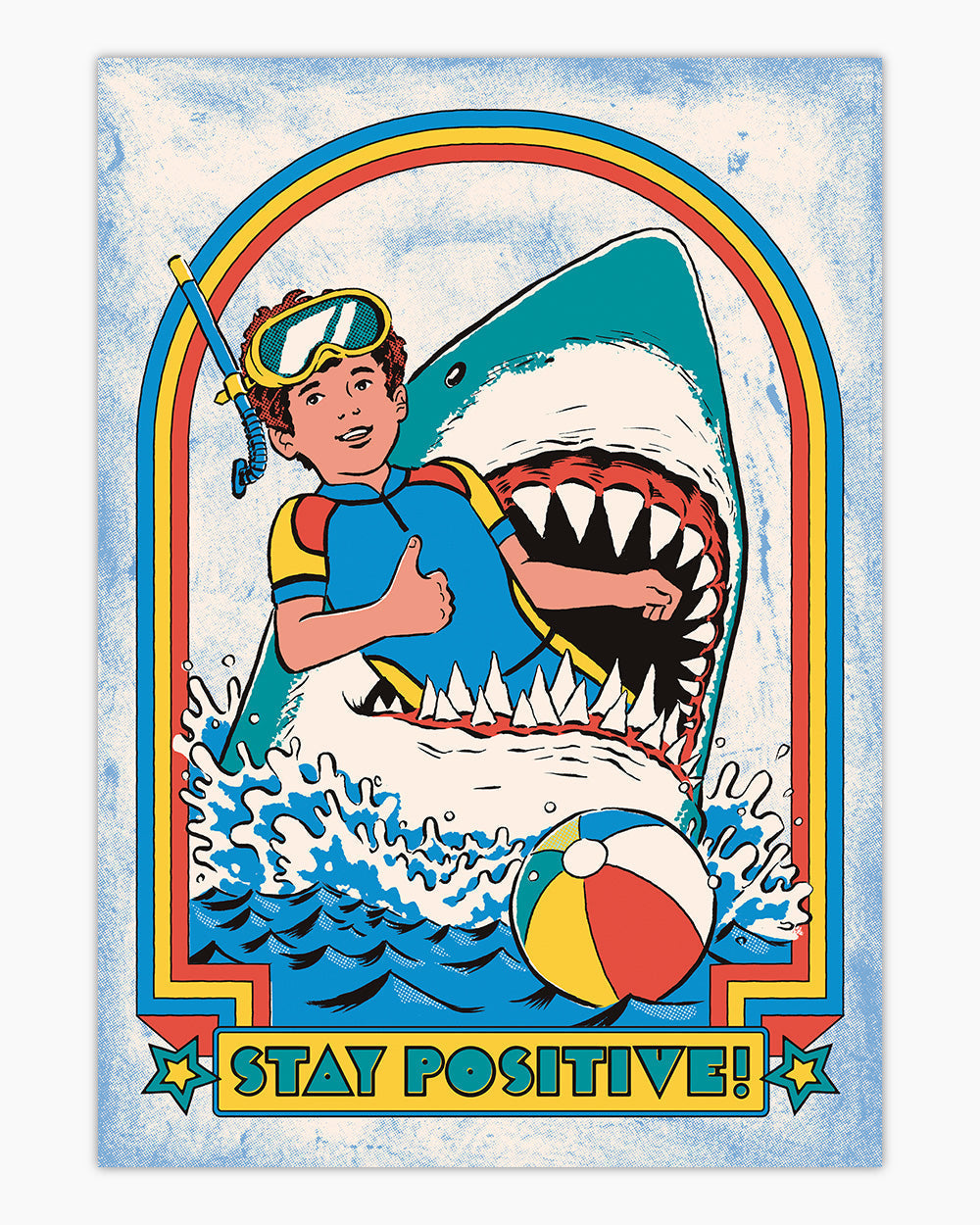 Stay Positive Art Print