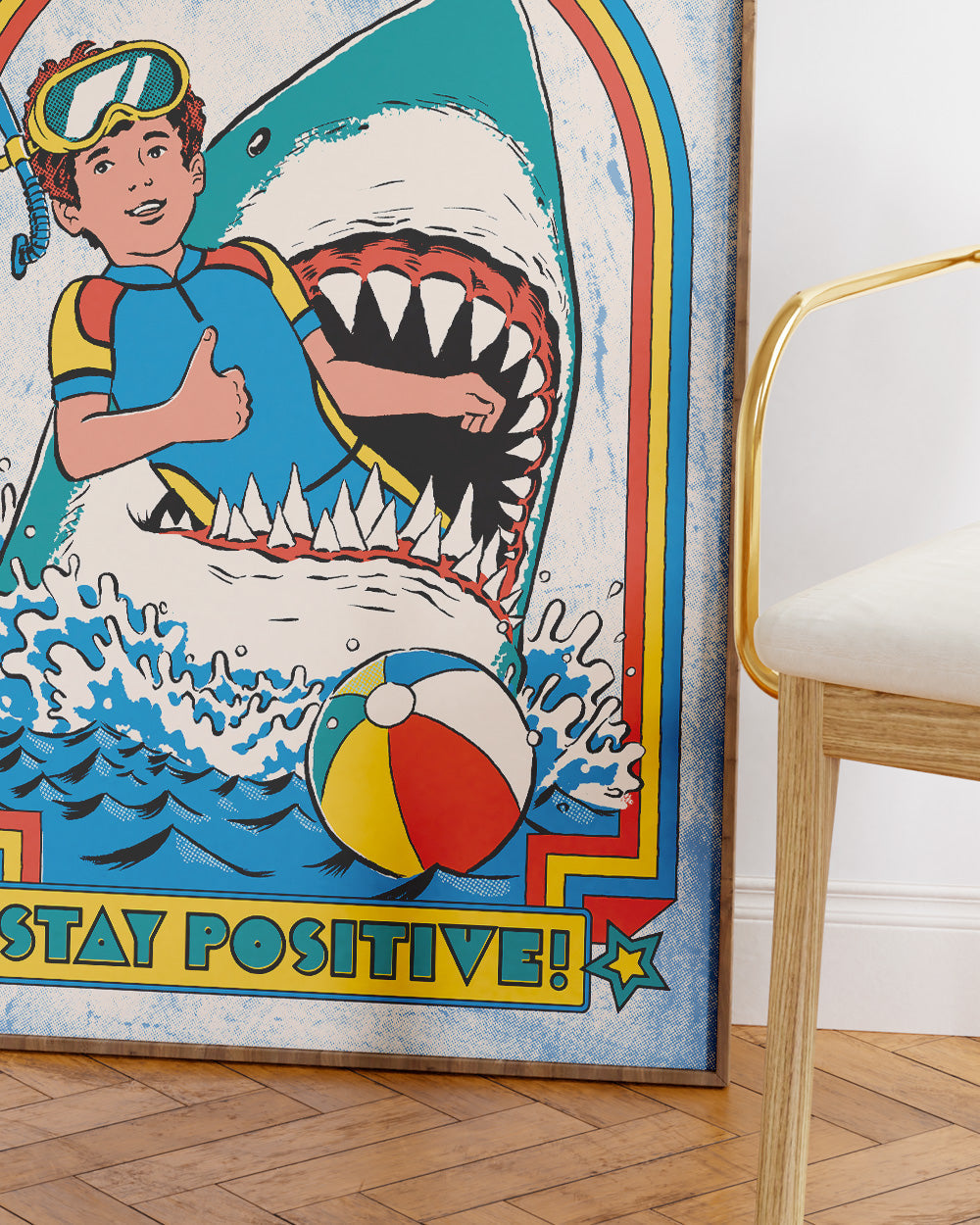 Stay Positive Art Print