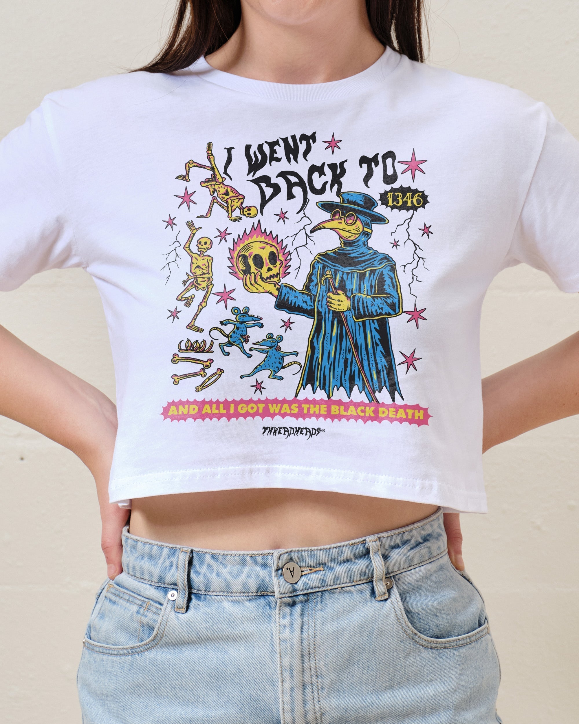 Black Death Crop Tee
