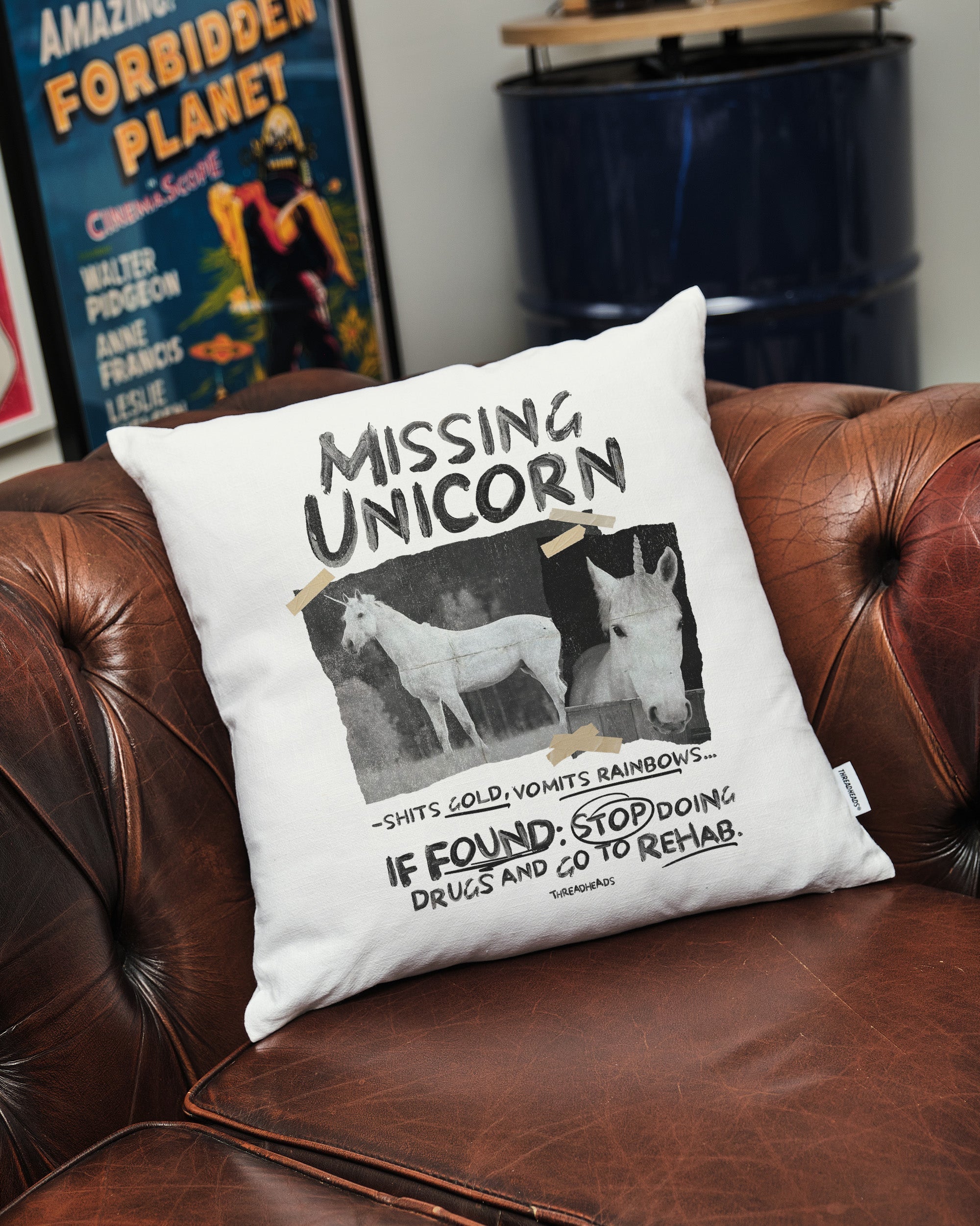 Missing Unicorn Cushion