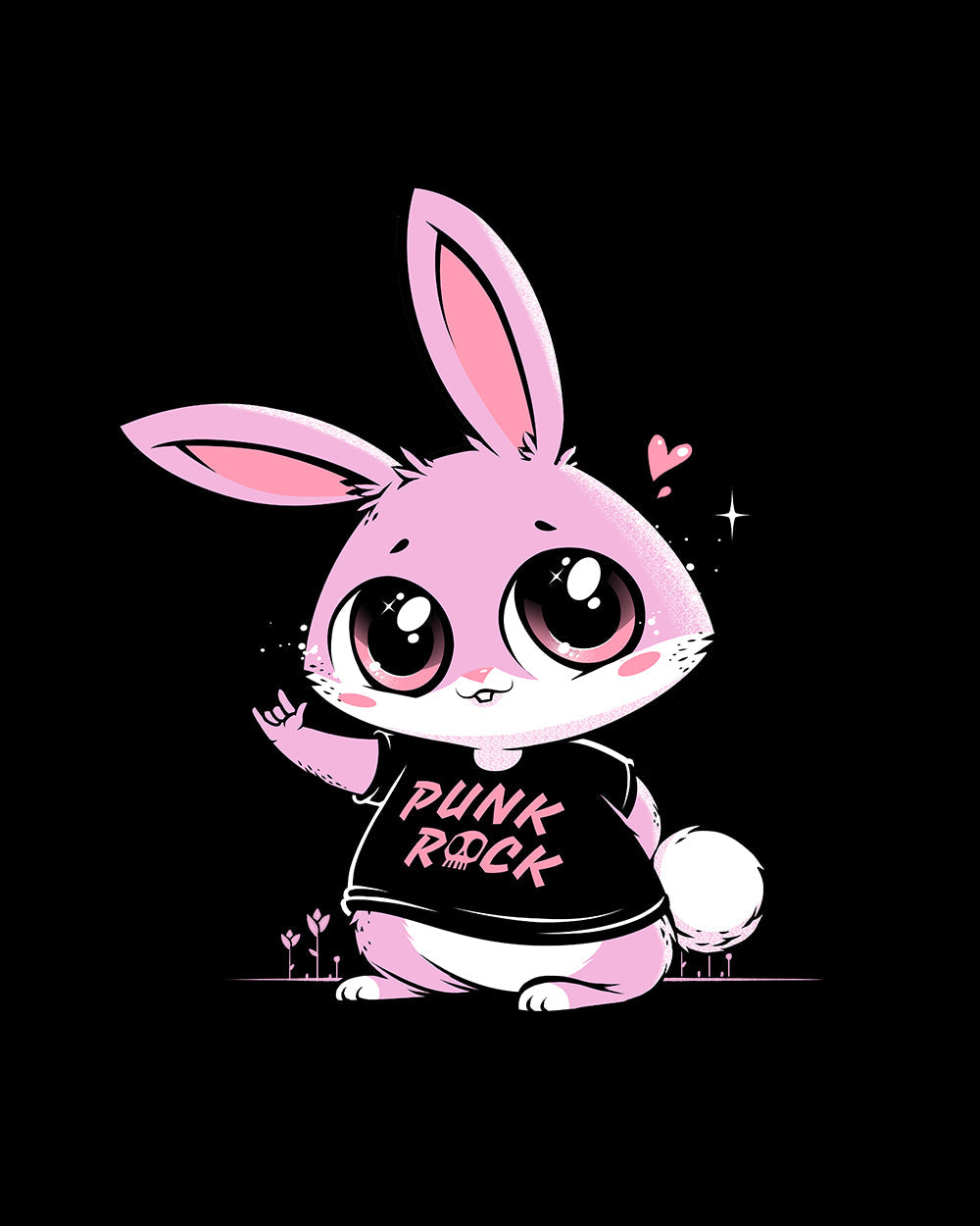 Punk Rock Bunny Kids T-Shirt