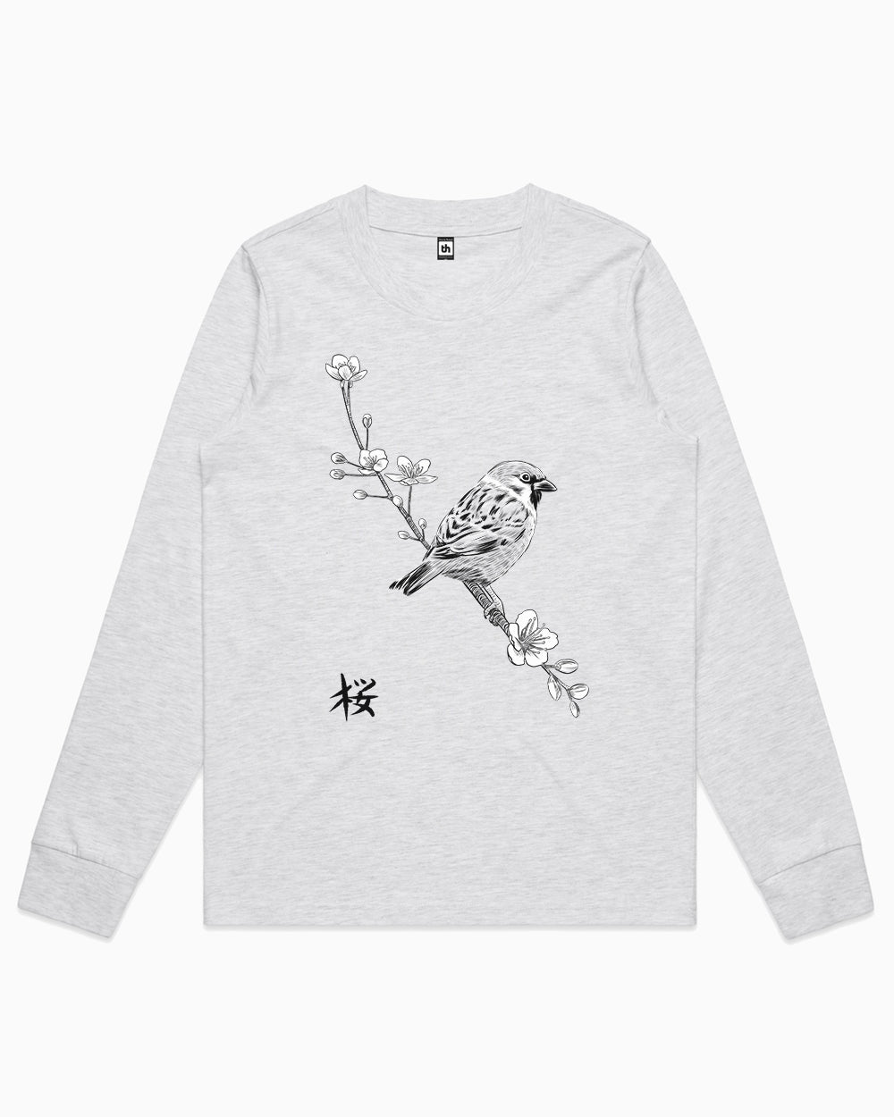 Sparrow on Cherry Long Sleeve