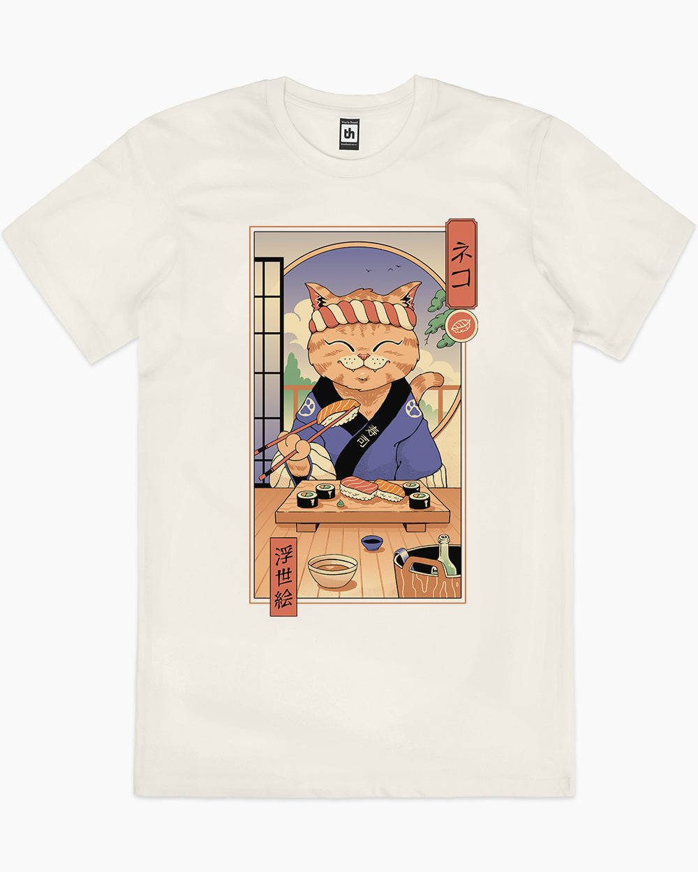 Sushi Cat in Edo T-Shirt