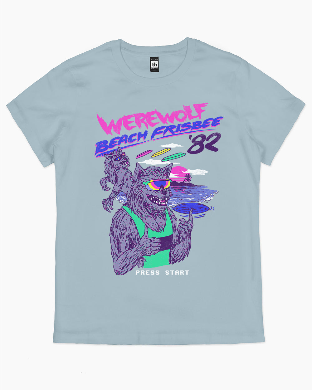 Werewolf Beach Frisbee T-Shirt