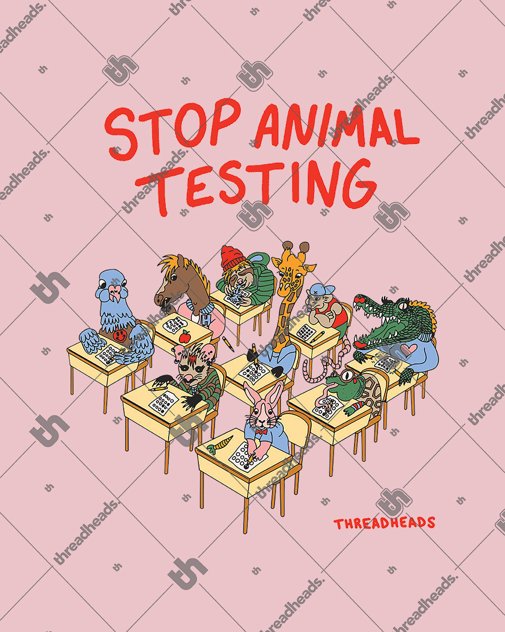 Stop Animal Testing Crop Tee