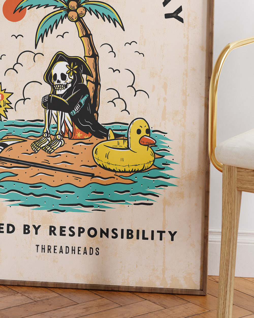 Another Fine Day Ruined by Responsibility Art Print