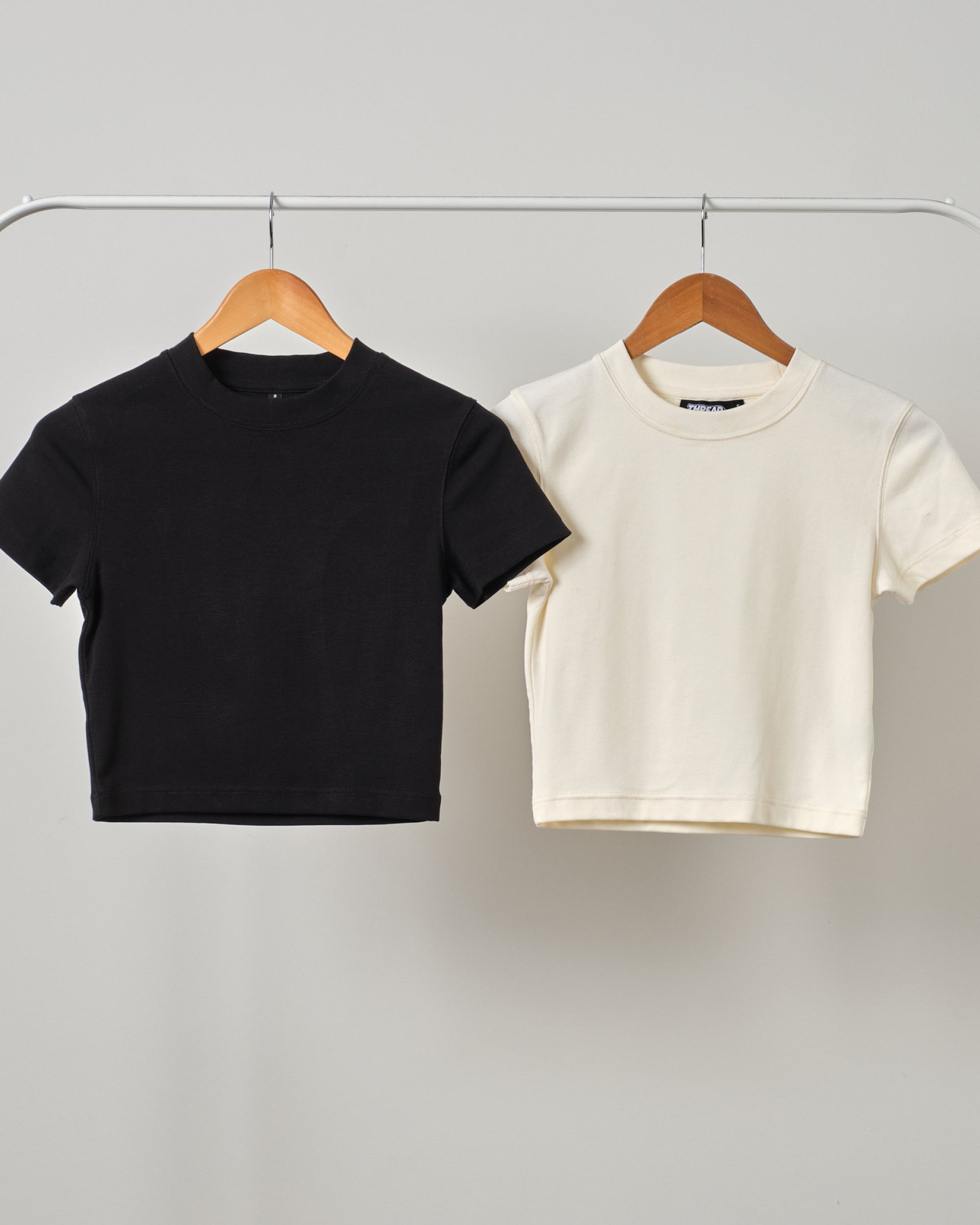 Baby Tee 2 Pack: Black, Natural