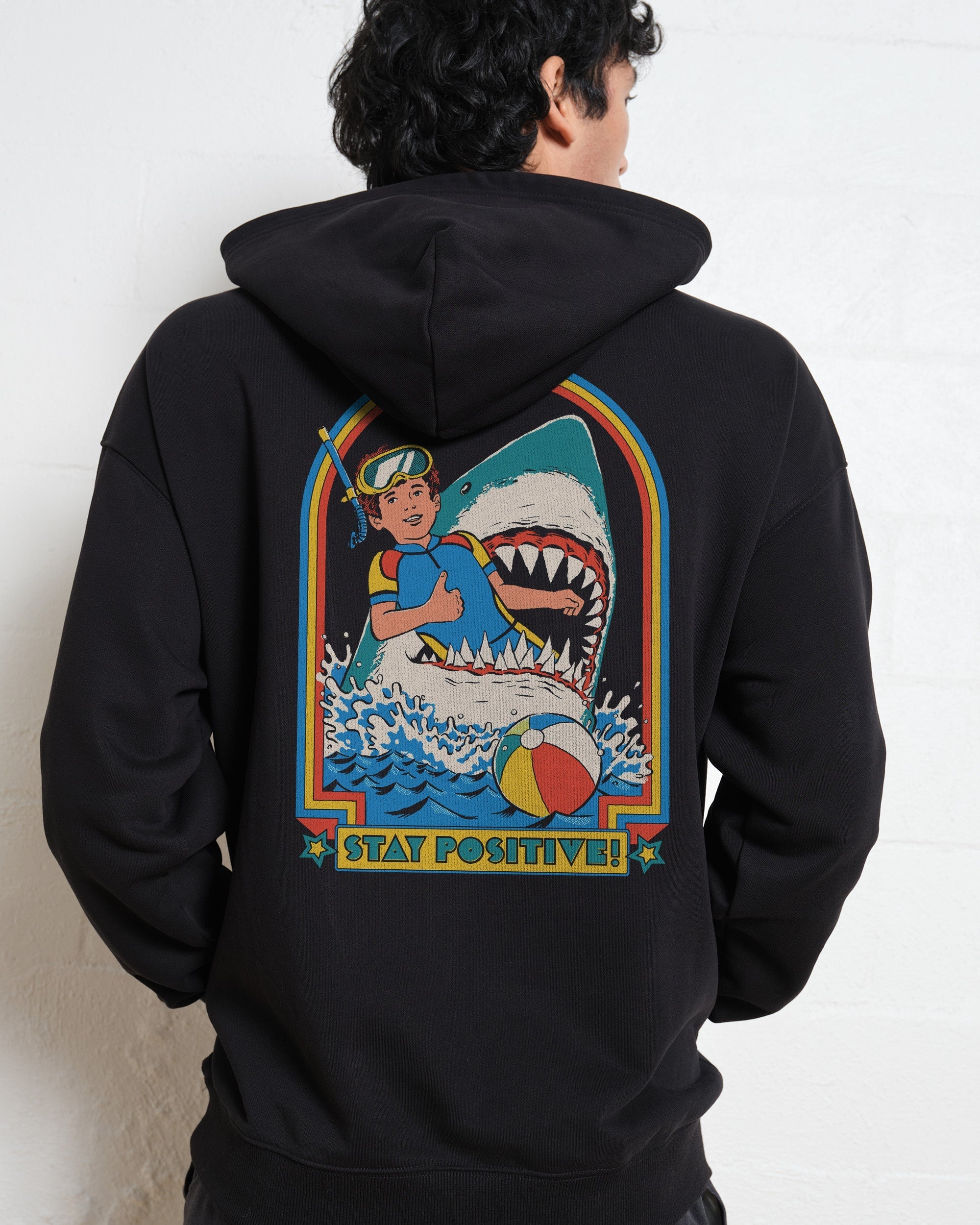 Stay Positive Front and Back Hoodie