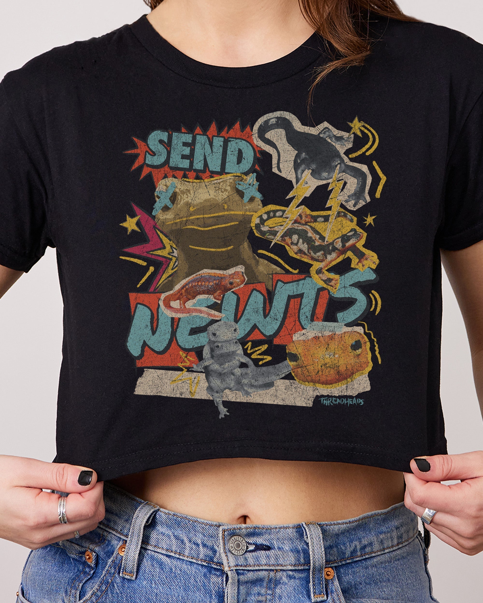 Send Newts Crop Tee