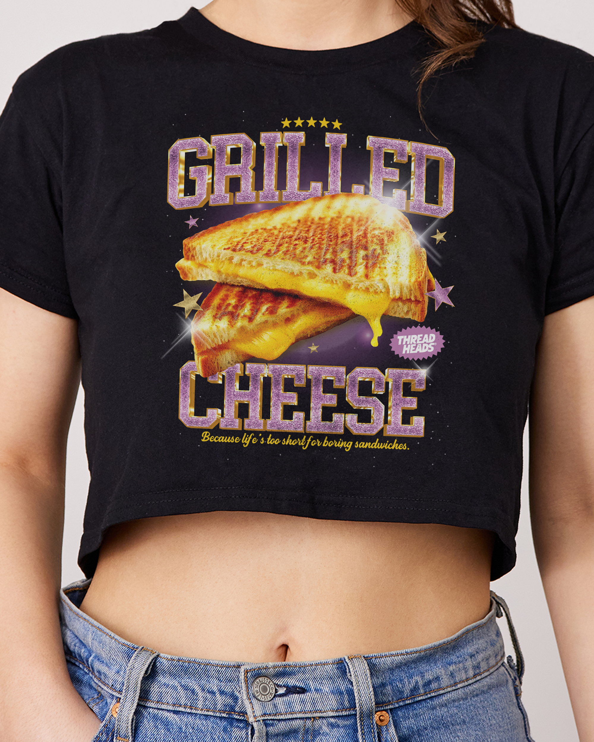 Grilled Cheese Crop Tee