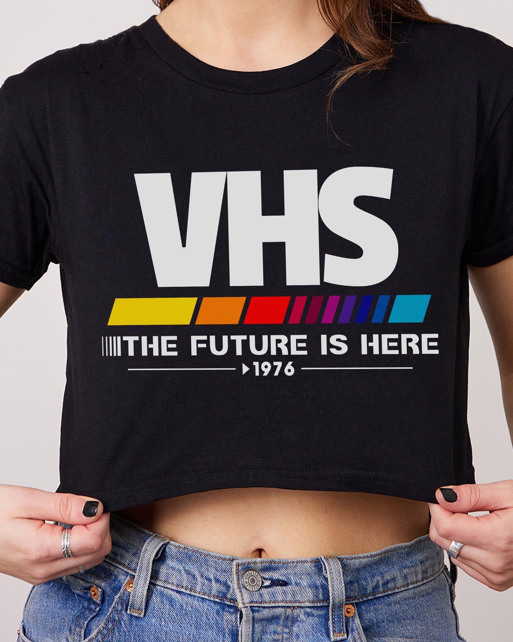 VHS - The Future is Now Crop Tee