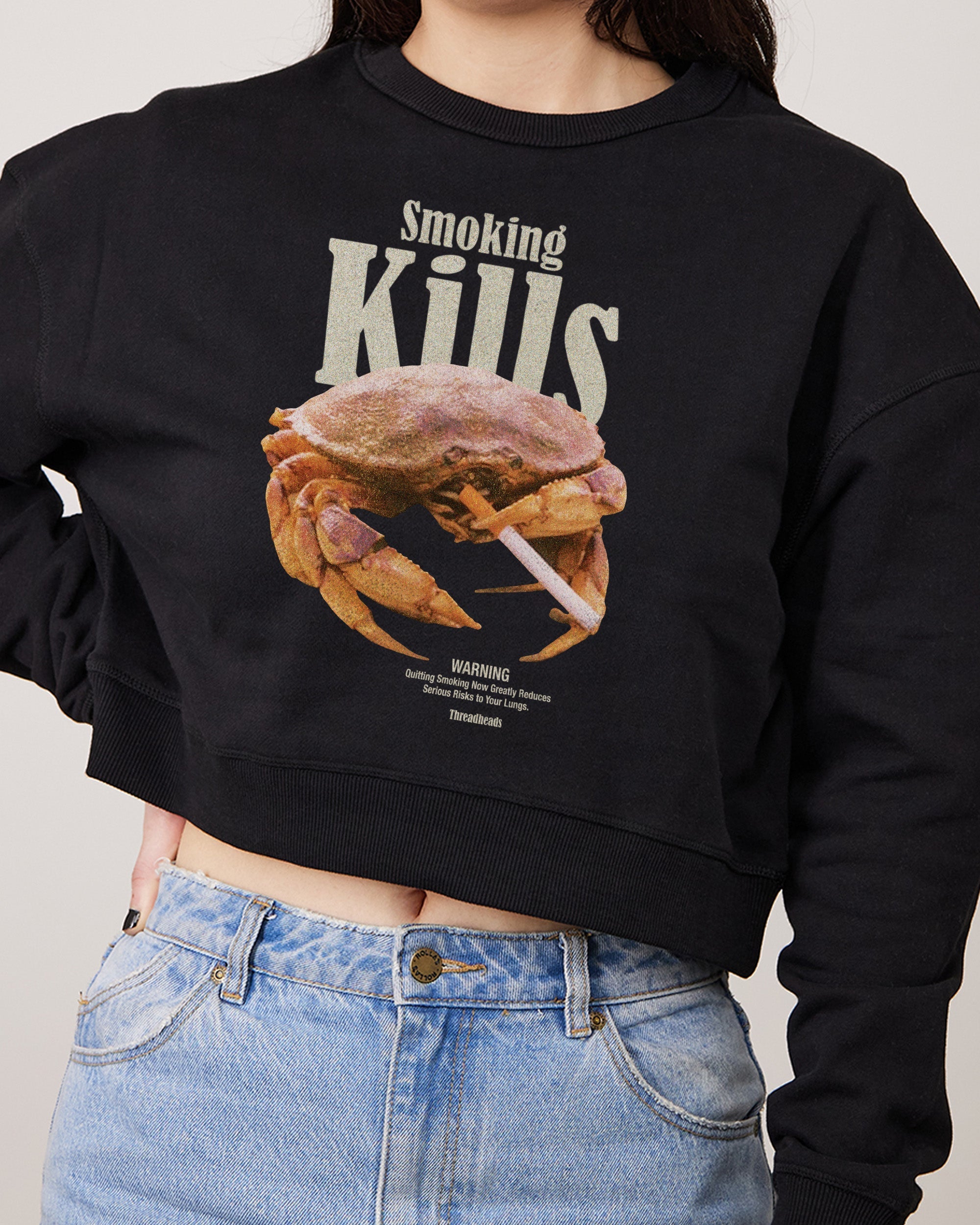 Smoking Kills Crop Tee