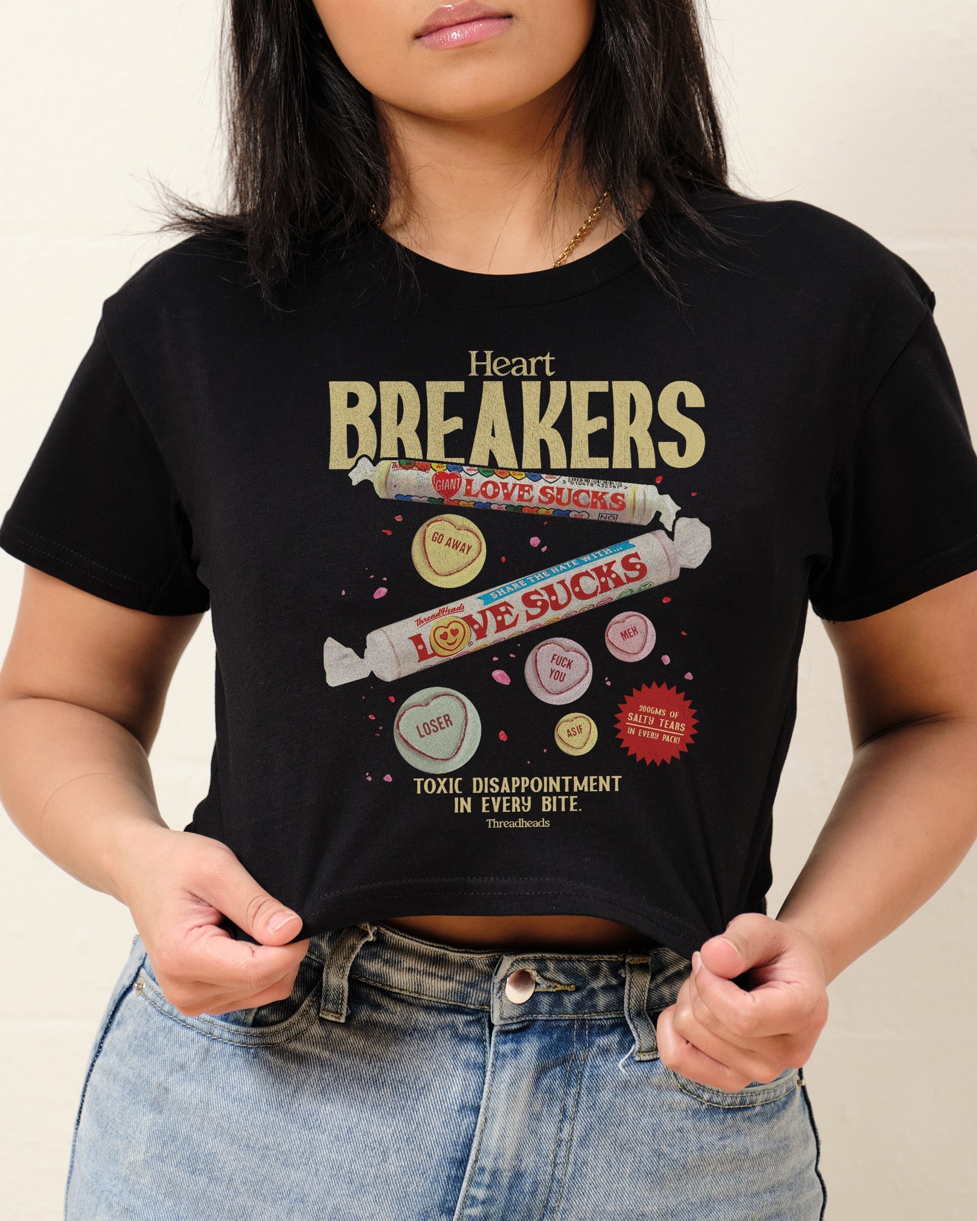 Heart Breakers Crop Tee