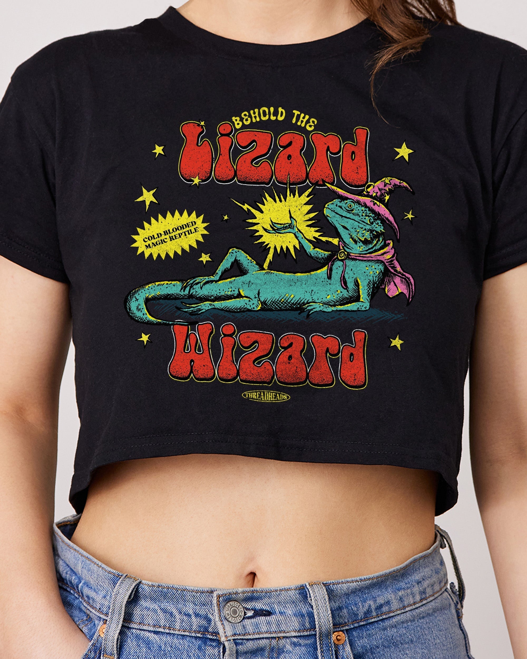 Lizard Wizard Crop Tee