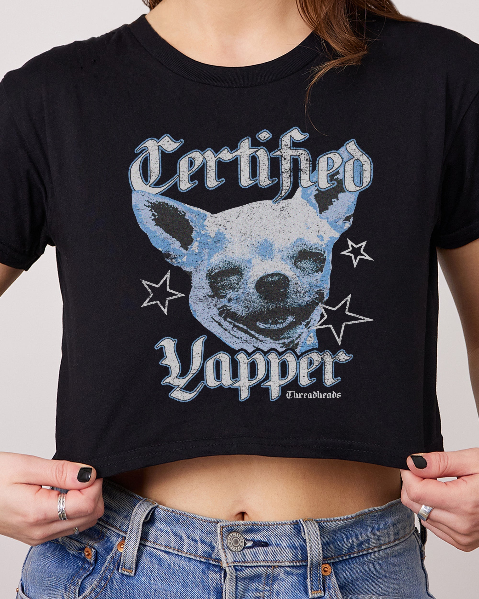 Certified Yapper Crop Tee