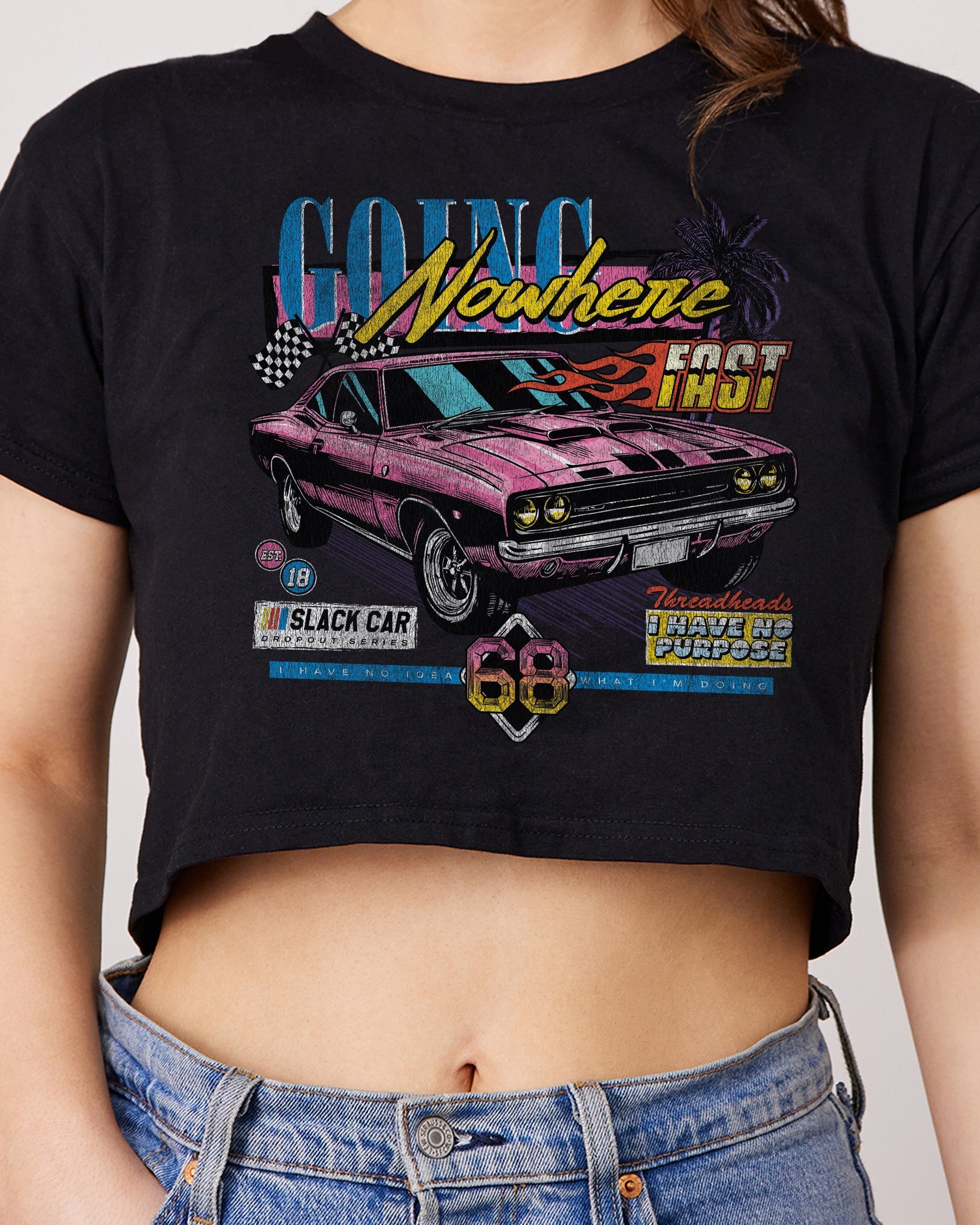 Going Nowhere Fast Crop Tee