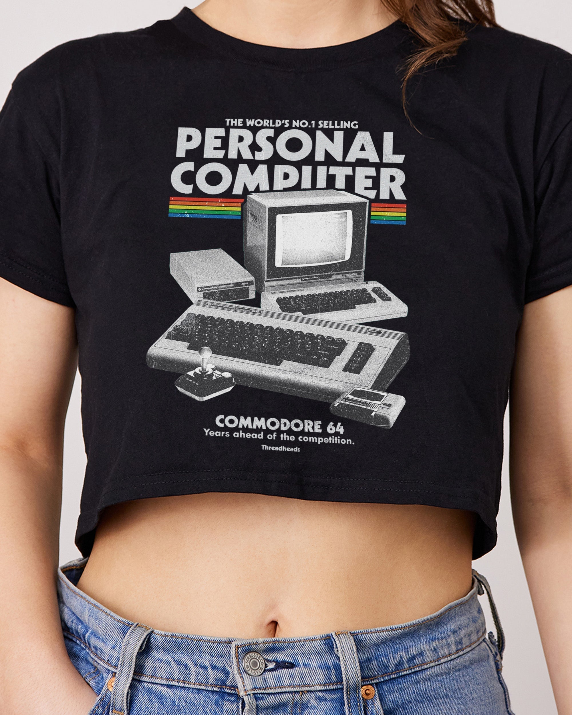 Retro Commodore 64 Crop Tee