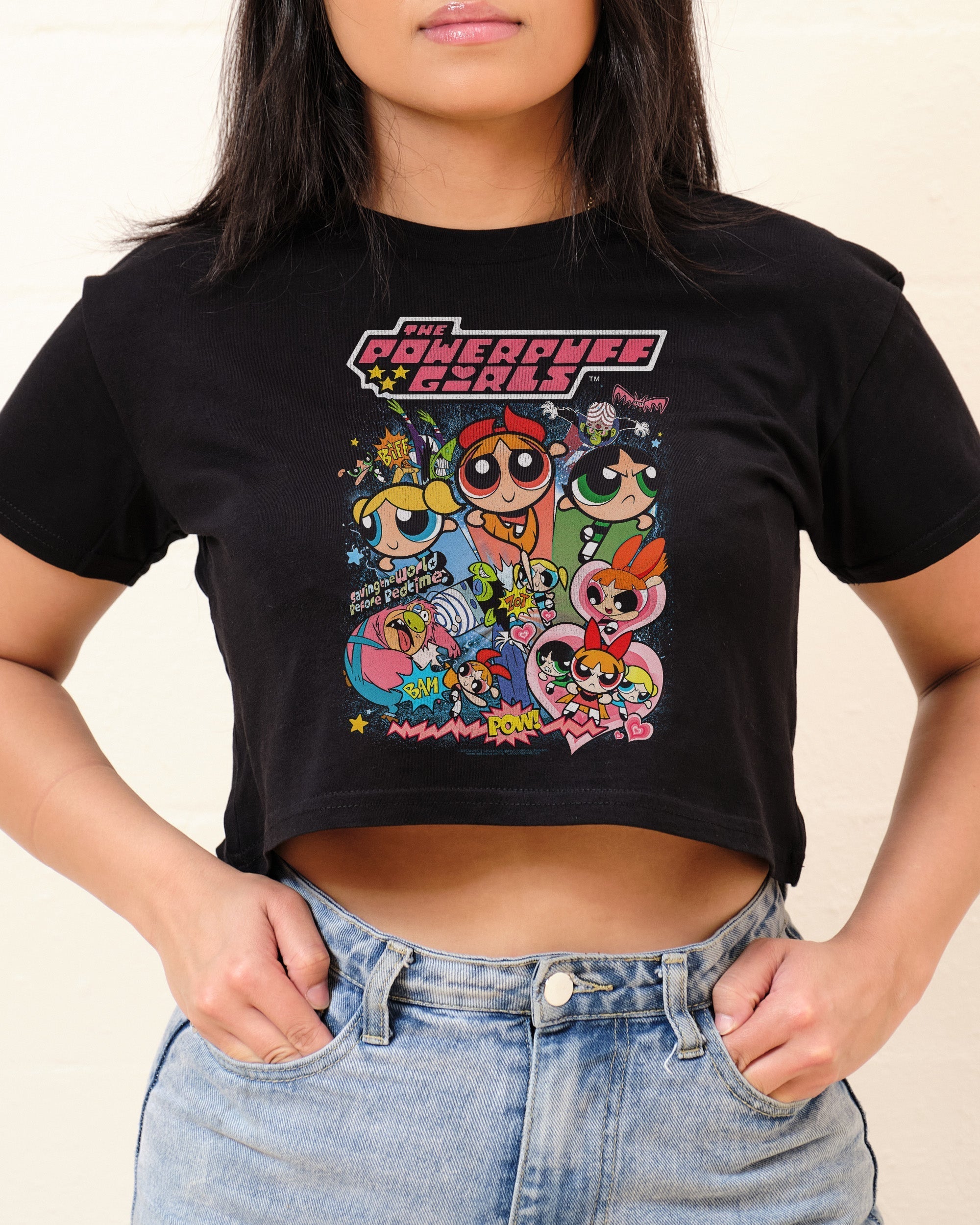 Powerpuff Girls Vintage Crop Tee