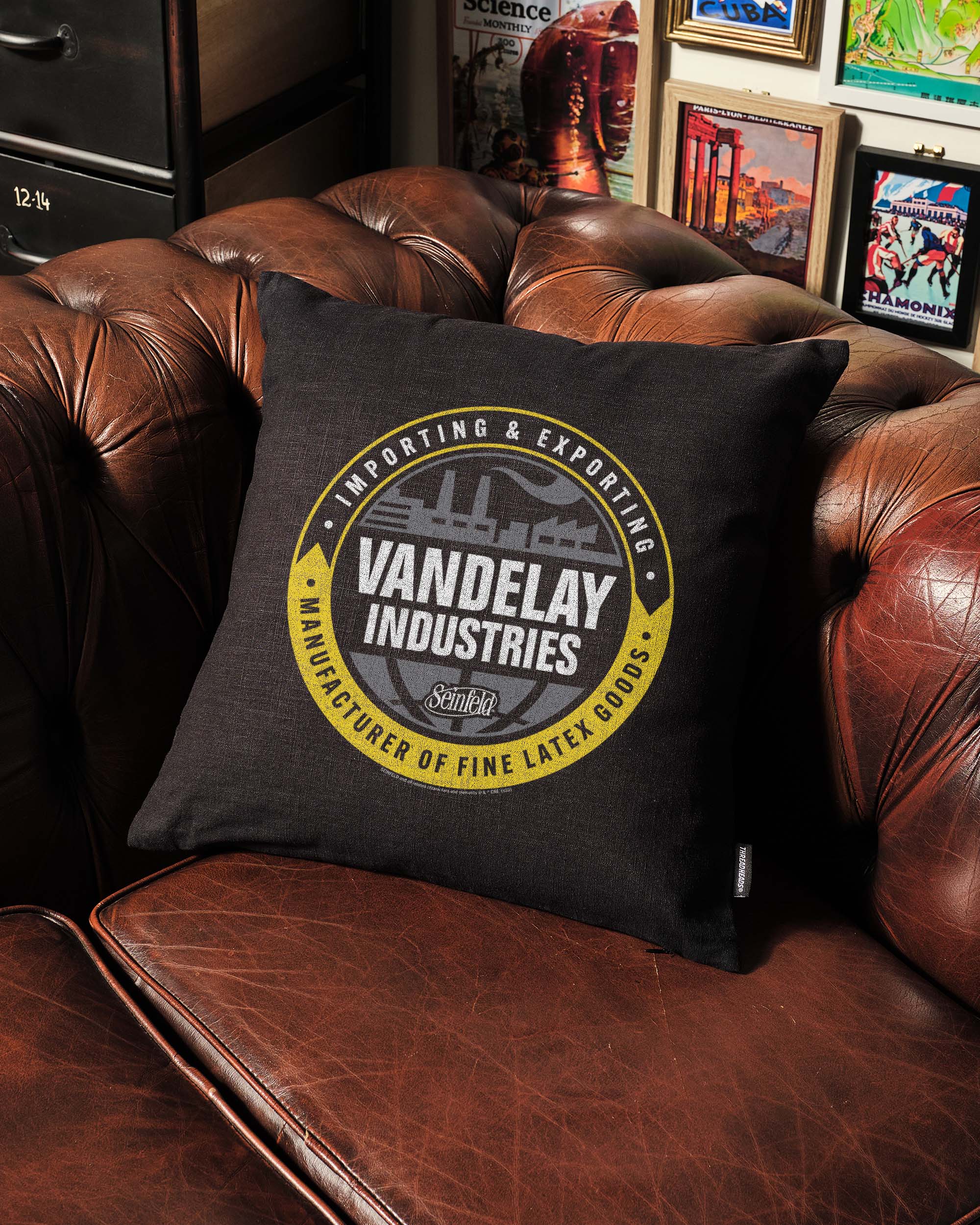 Vandelay Industries Logo Cushion