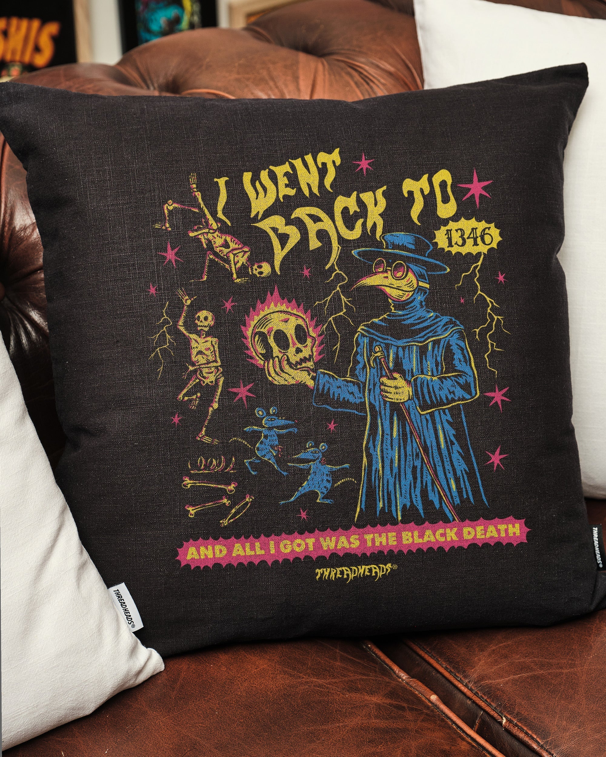 Black Death Cushion