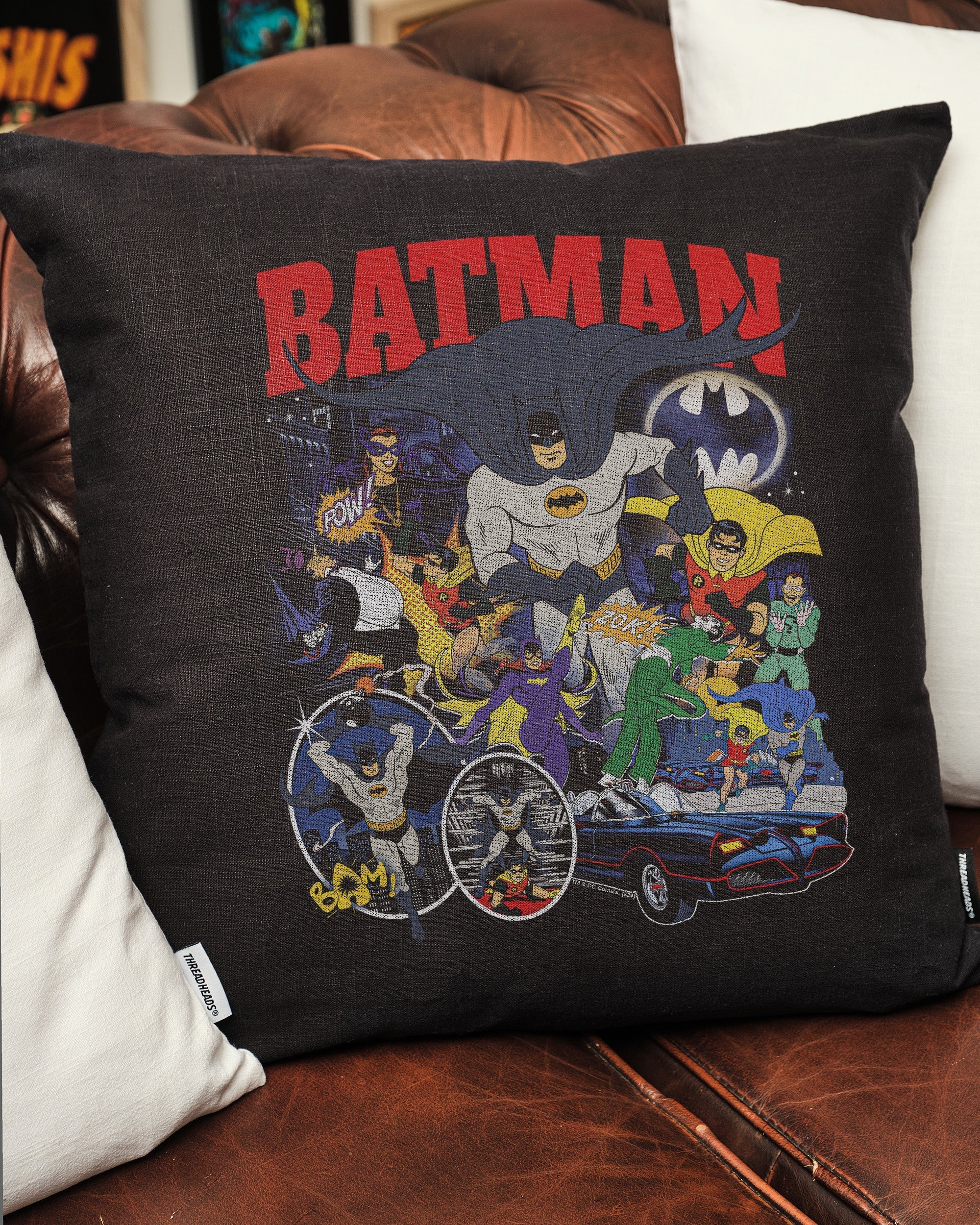 Batman Animated Vintage Cushion