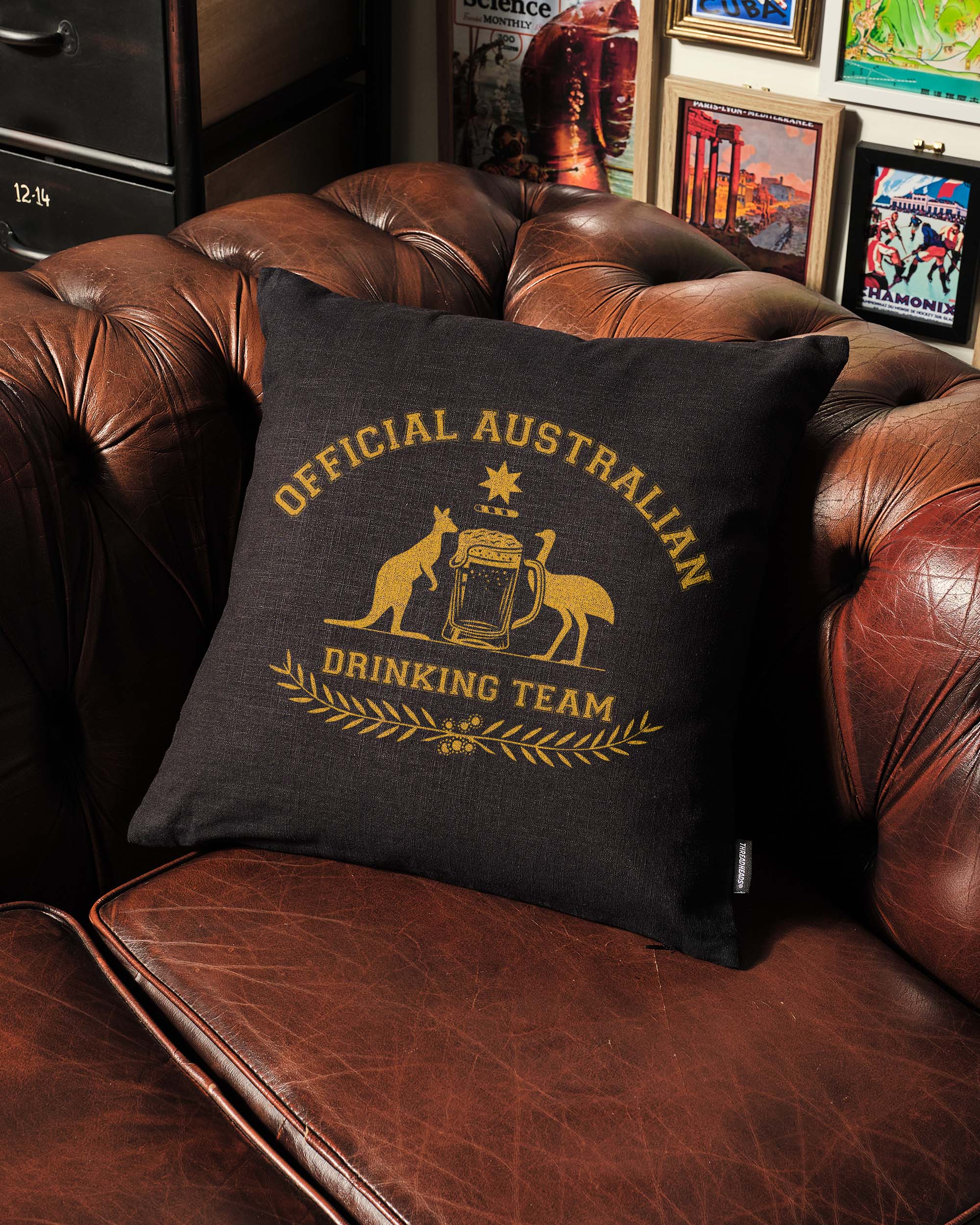 Official Australian Drinking Team Cushion