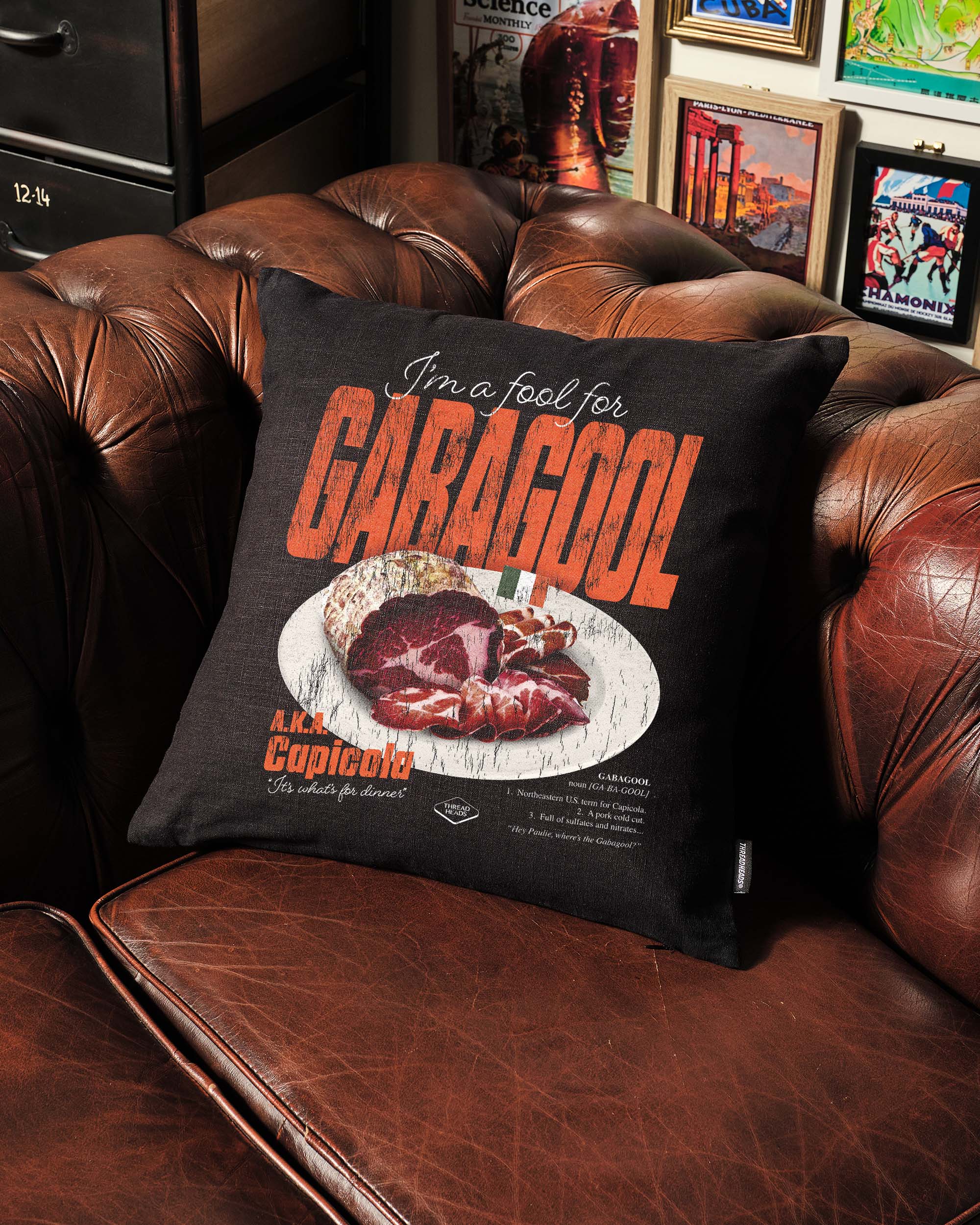 I'm a Fool for Gabagool Cushion