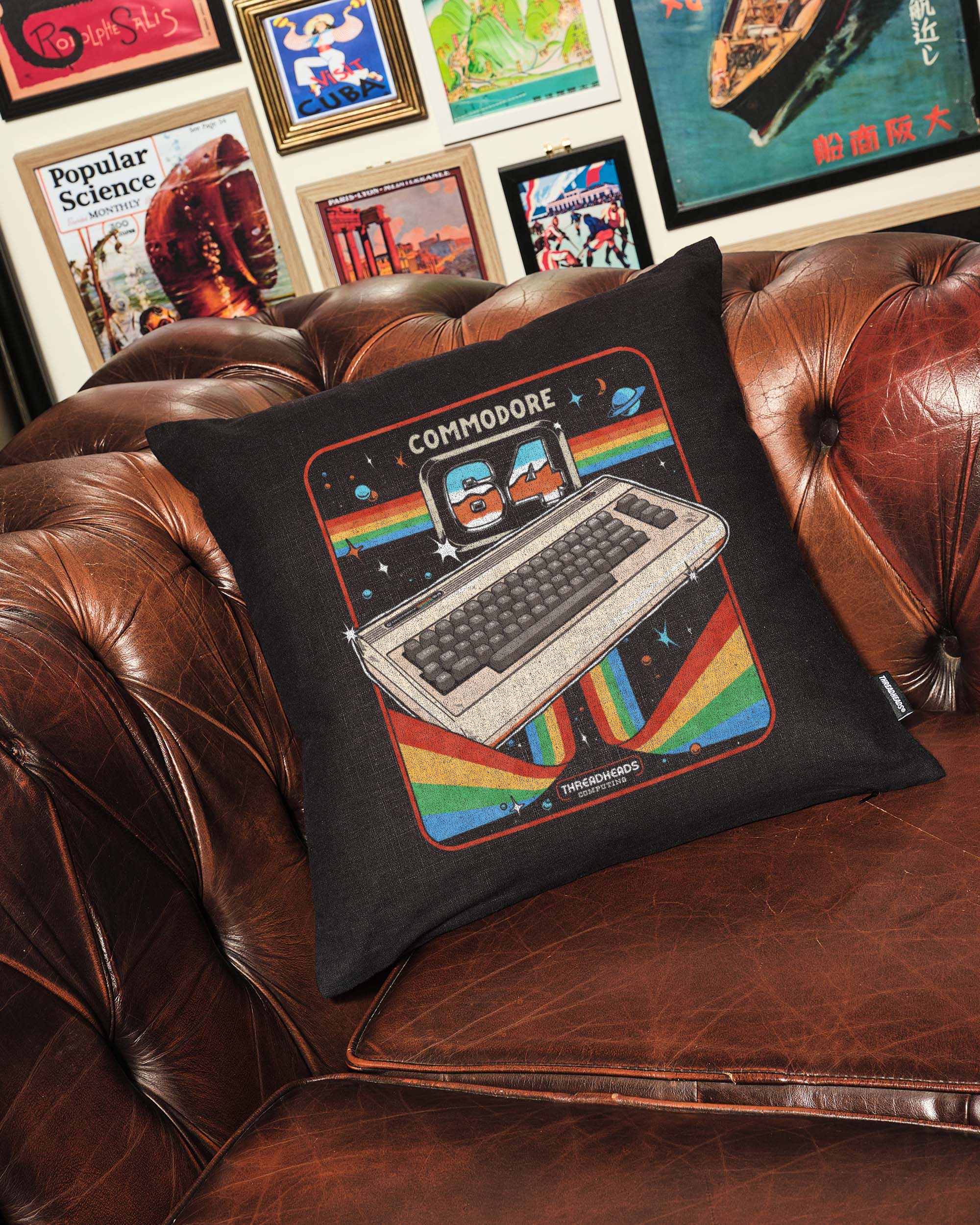 Commodore 64 Advanced Home Computer Cushion