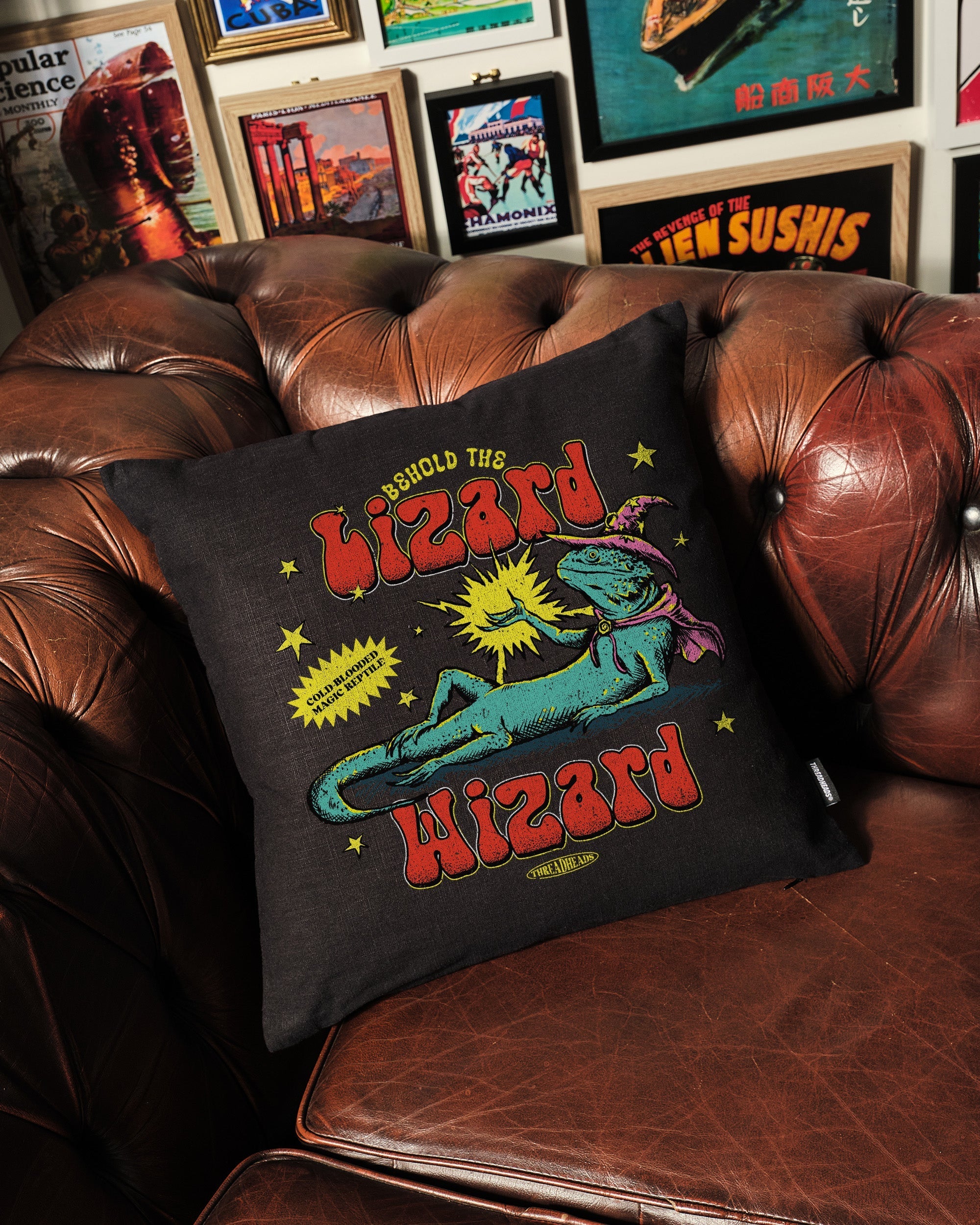 Lizard Wizard Cushion