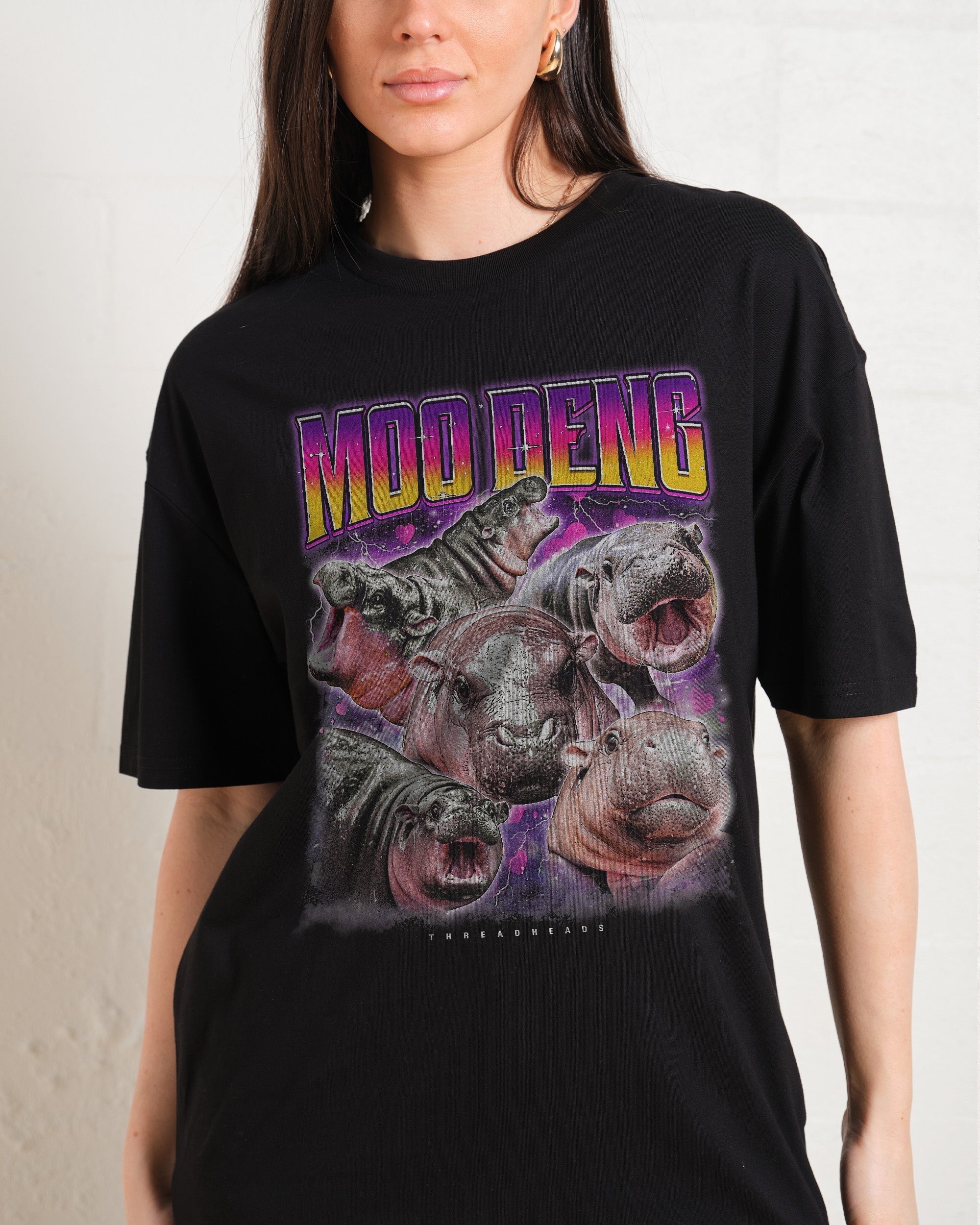 Moo Deng Oversized Tee