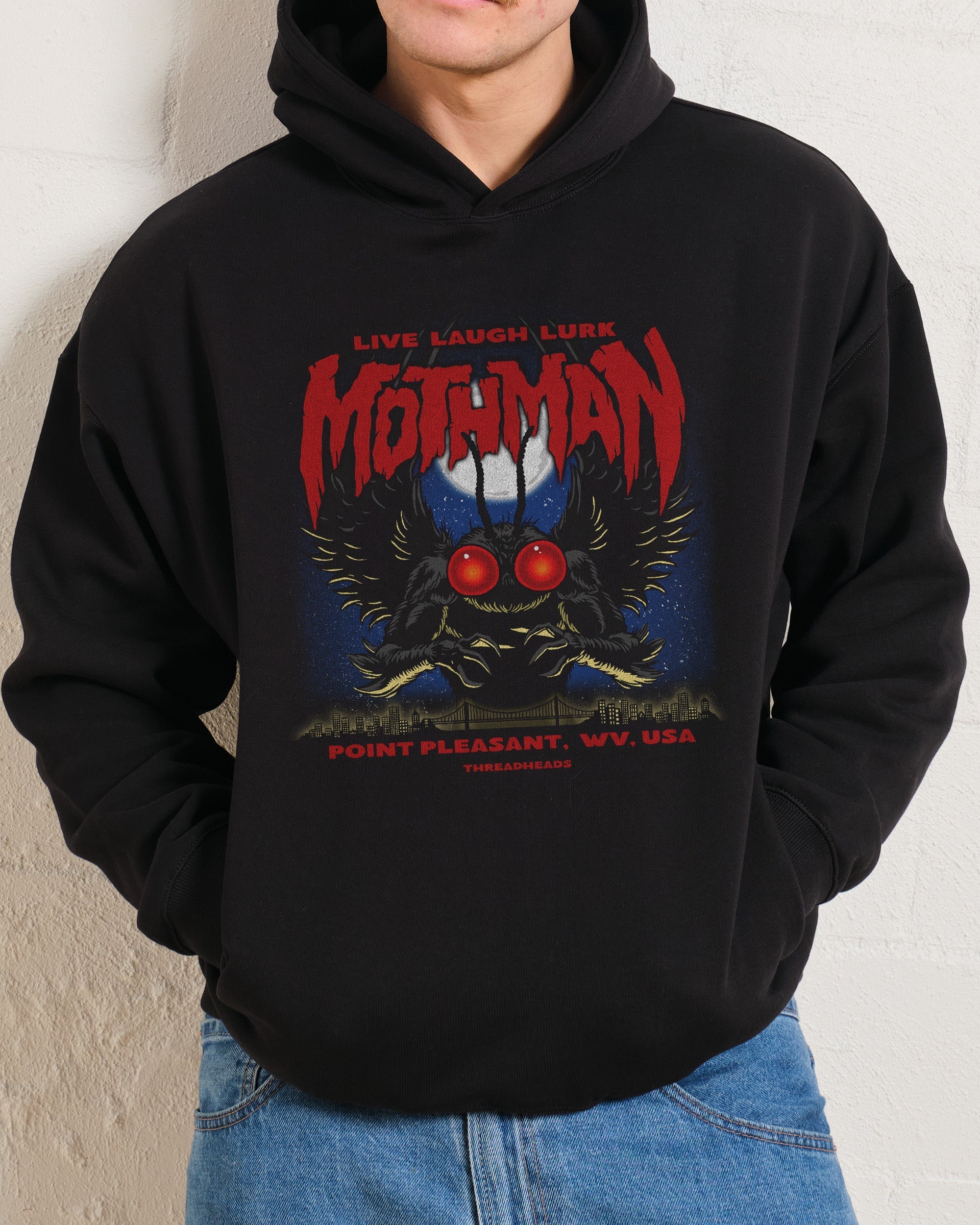 Mothman - Live Laugh Lurk Hoodie