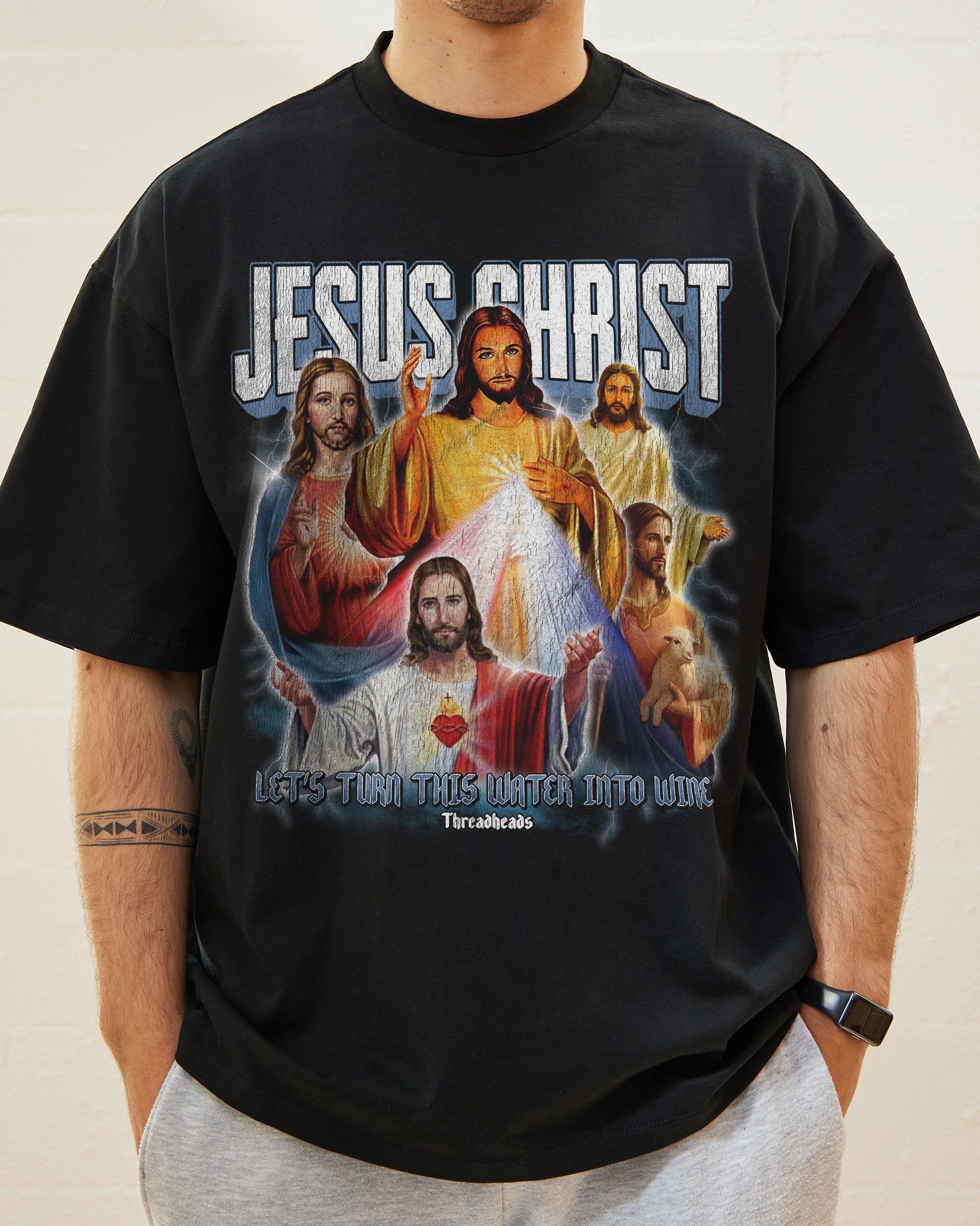 Vintage Jesus Christ Oversized Tee