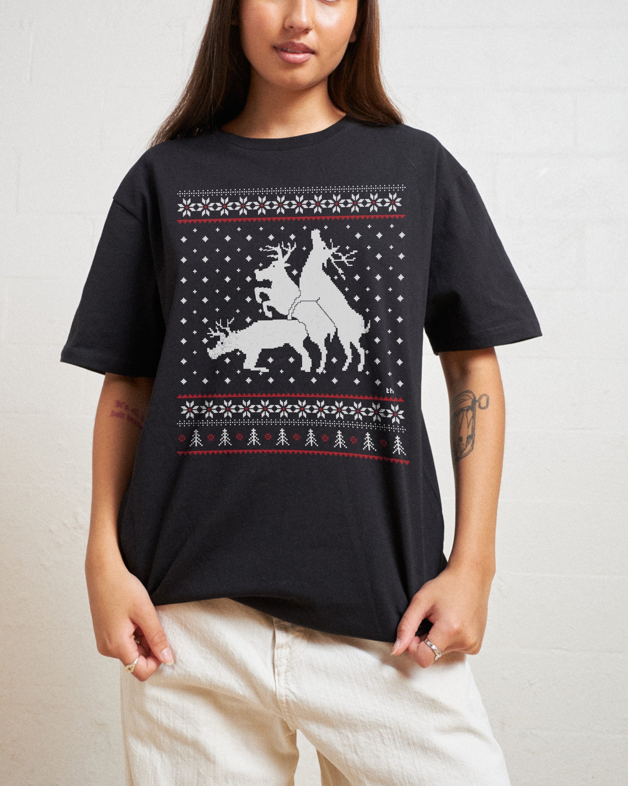 Sexing Reindeer Ugly Jumper T-Shirt