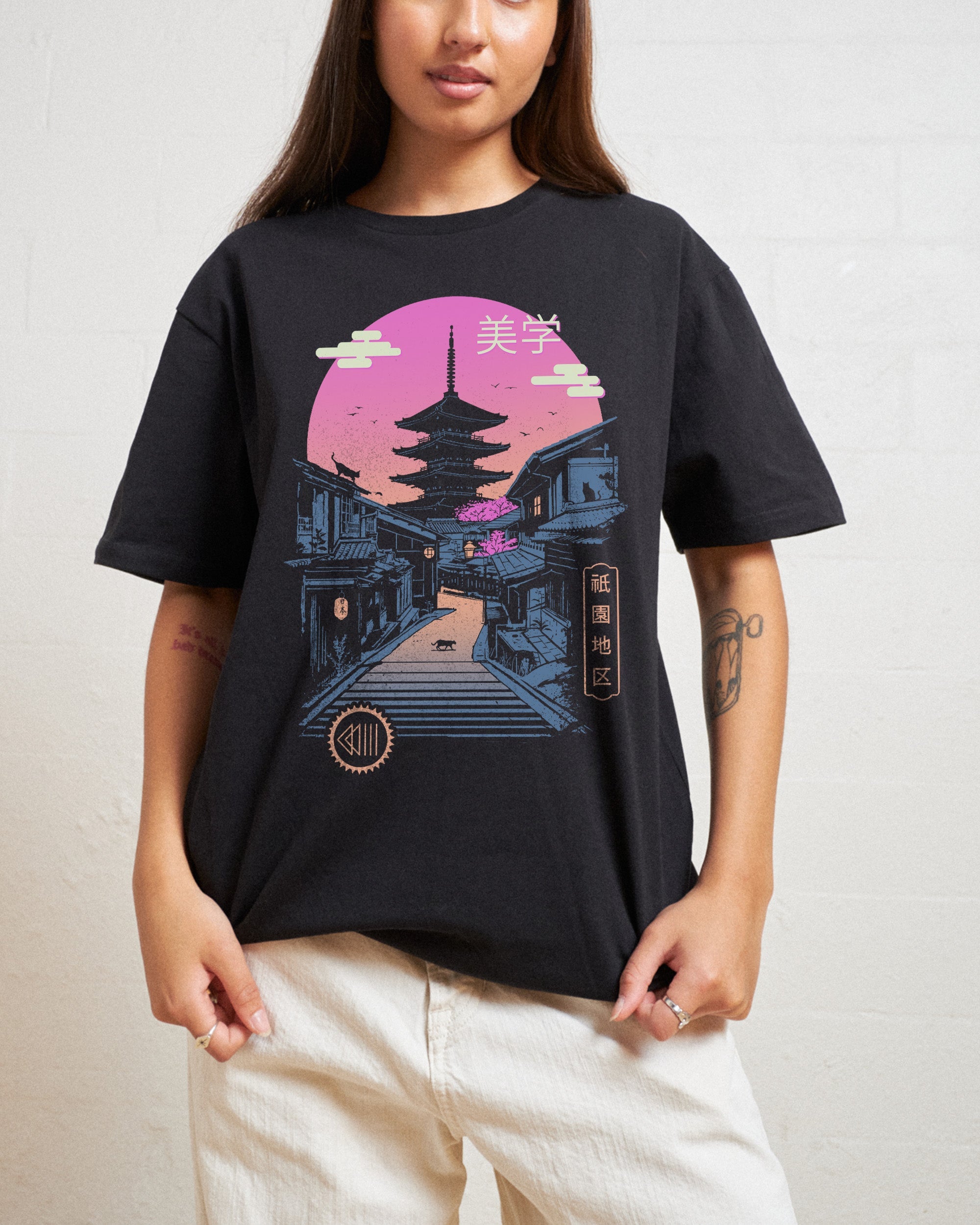 Pagoda Wave Aesthetics T-Shirt