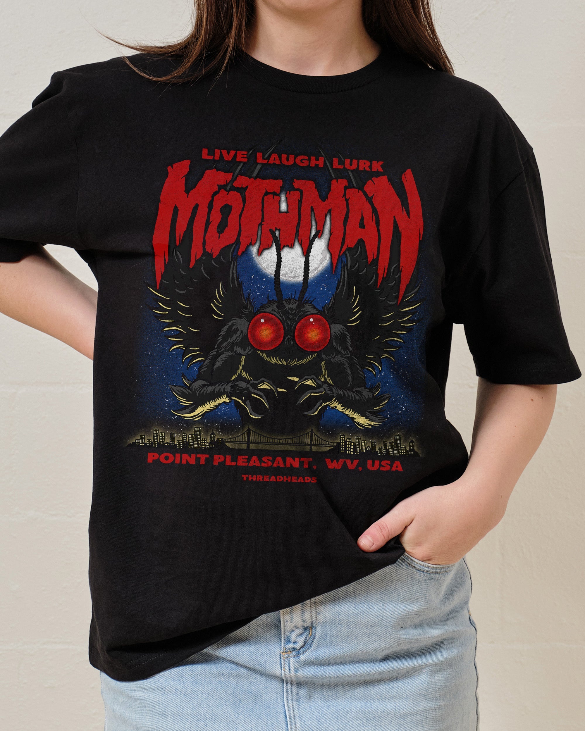 Mothman - Live Laugh Lurk T-Shirt