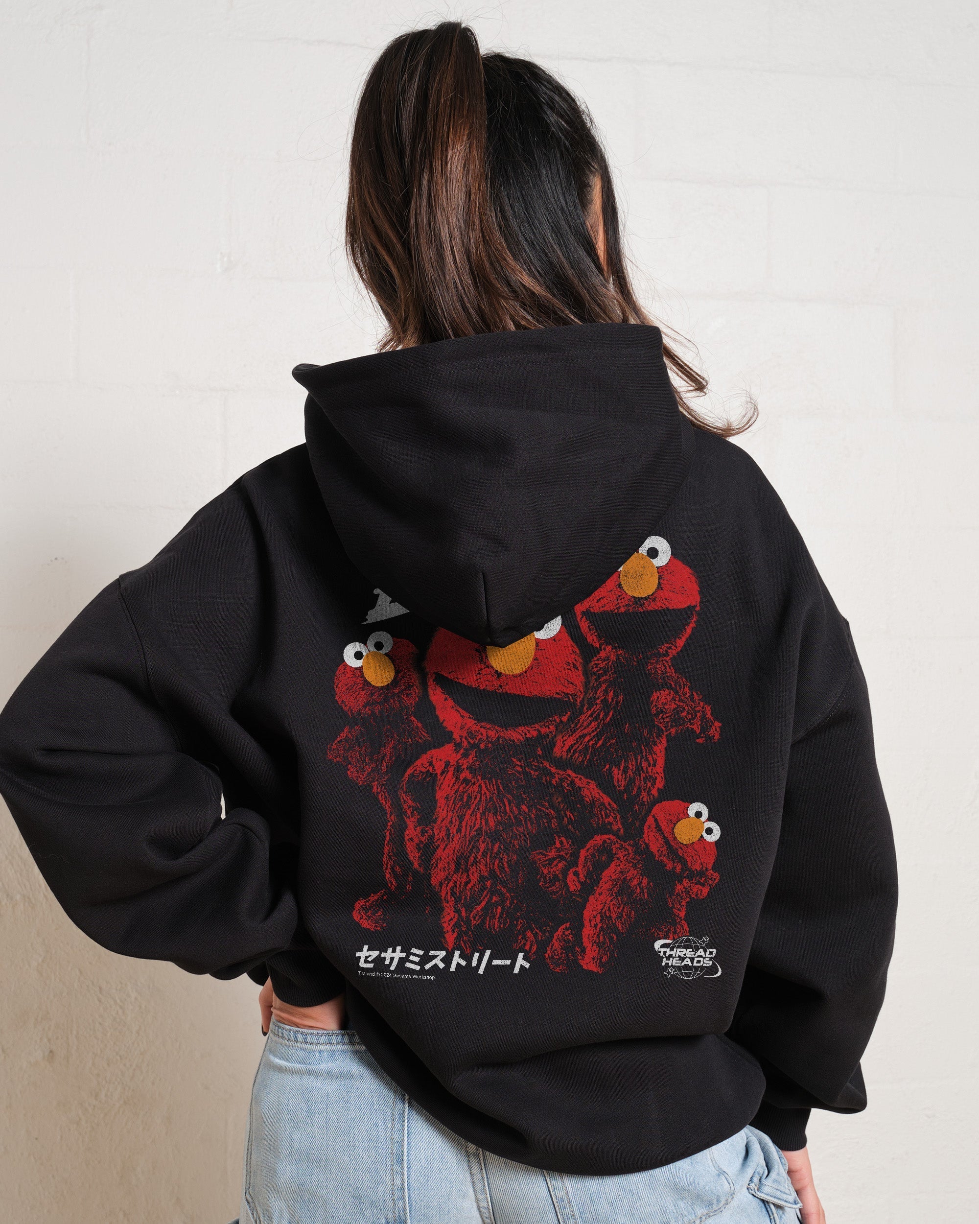 Tokyo Elmo Front and Back Hoodie