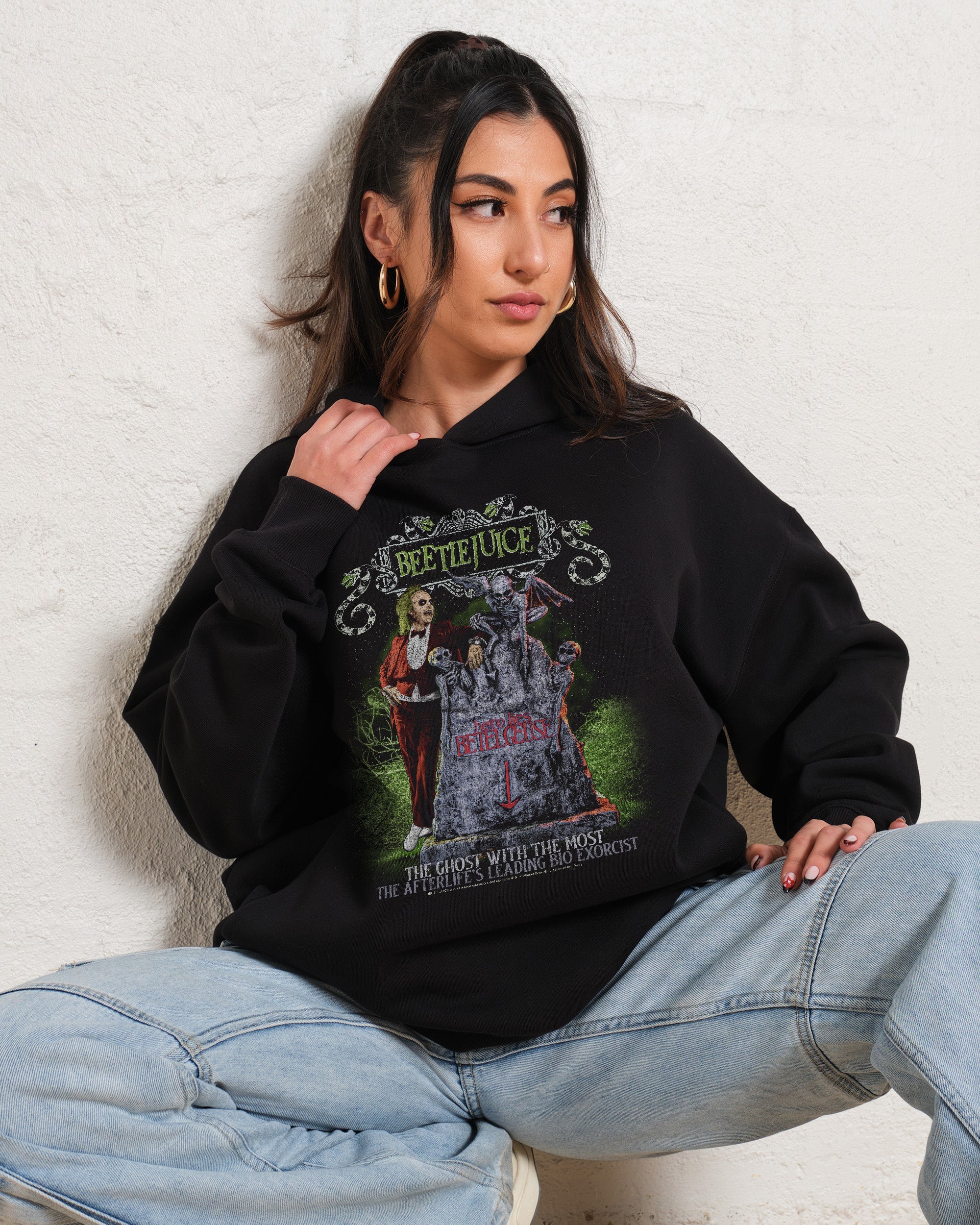 Beetlejuice Lies Here Hoodie