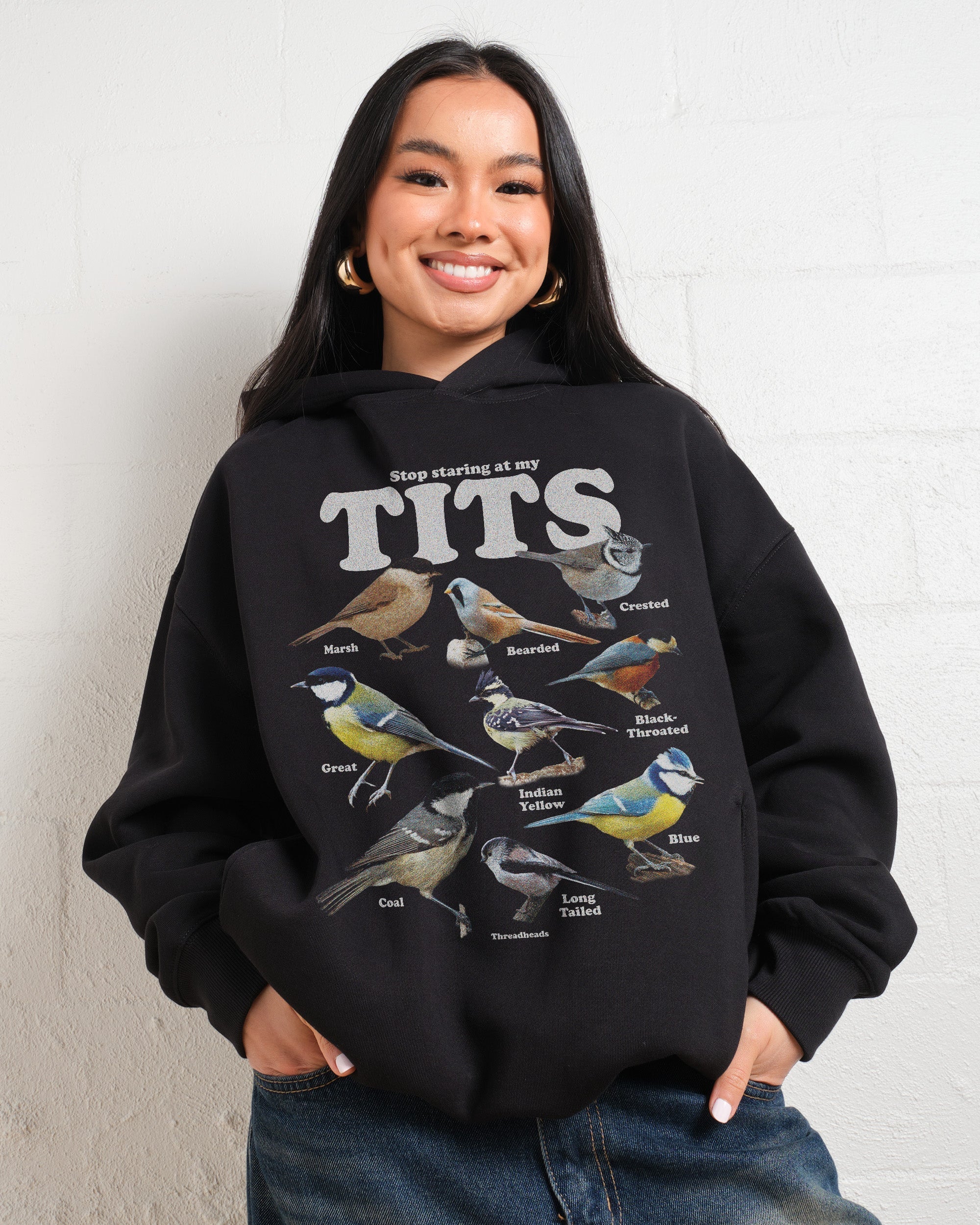 Stop Staring At My Tits Hoodie